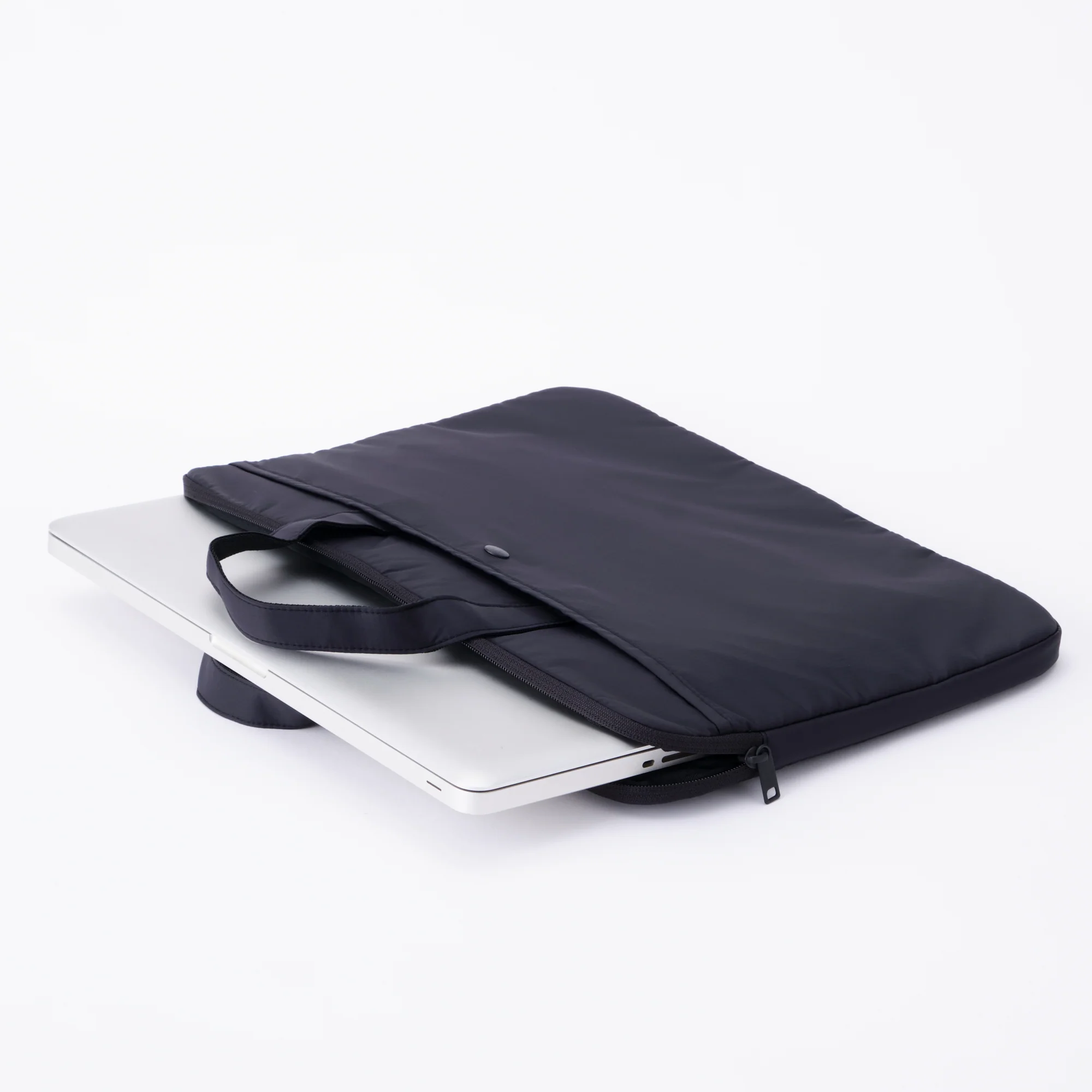 Parachute Cloth Laptop Bag - Black - Image 2