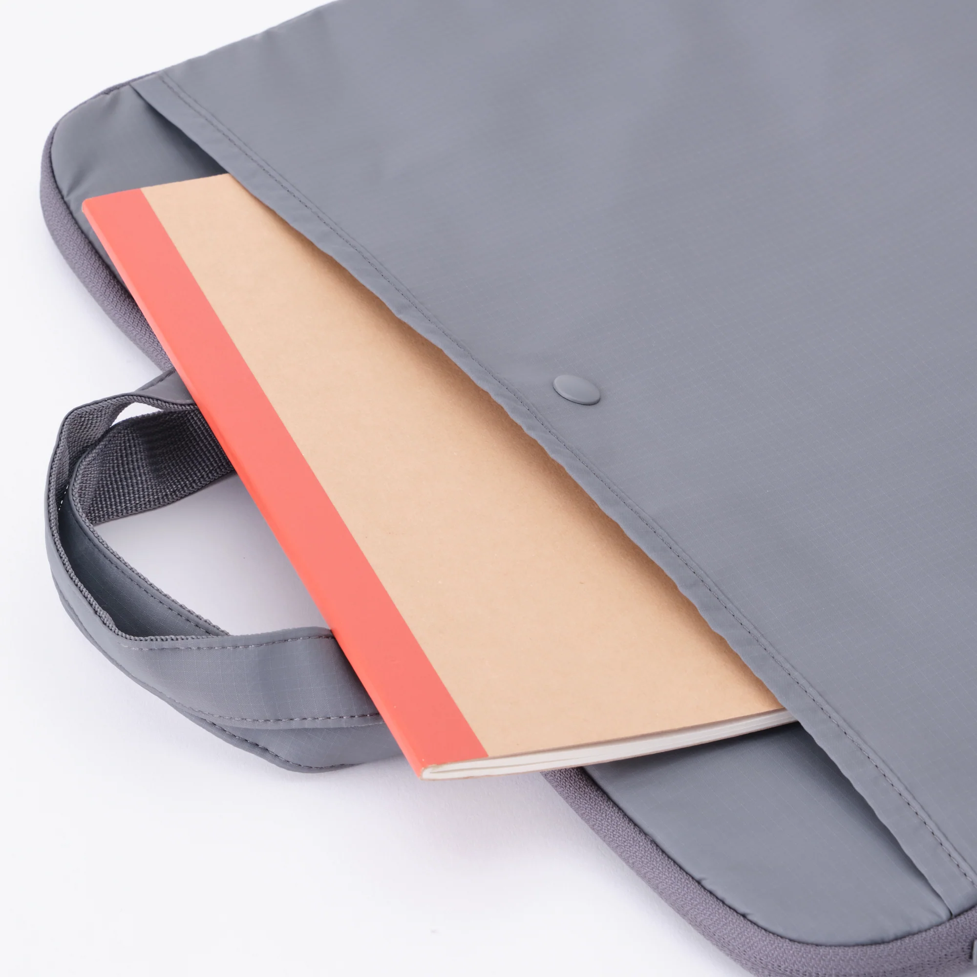 Parachute Cloth Laptop Bag - Grey - Image 5