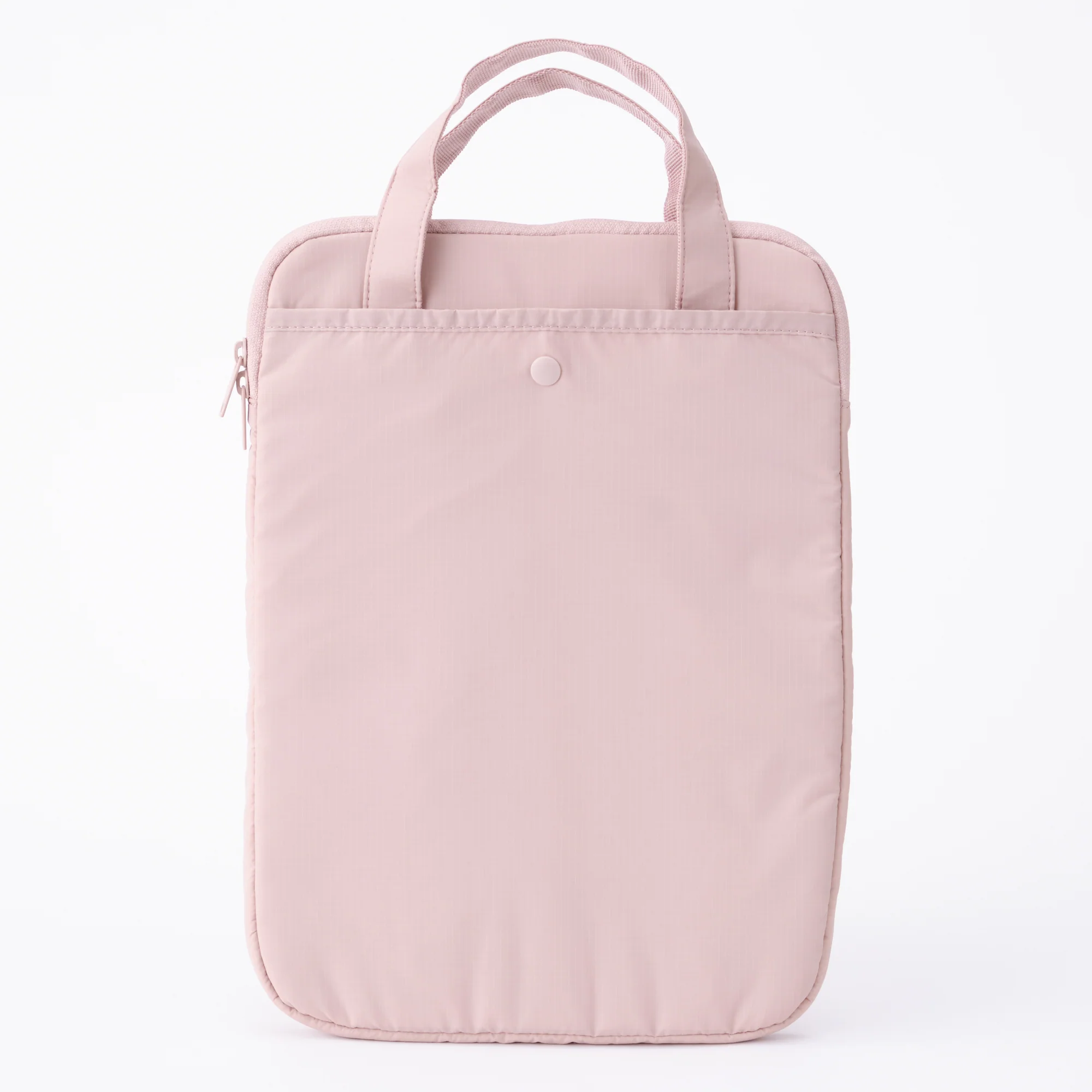 Parachute Cloth Tall Laptop Bag - Pink Beige - Image 3