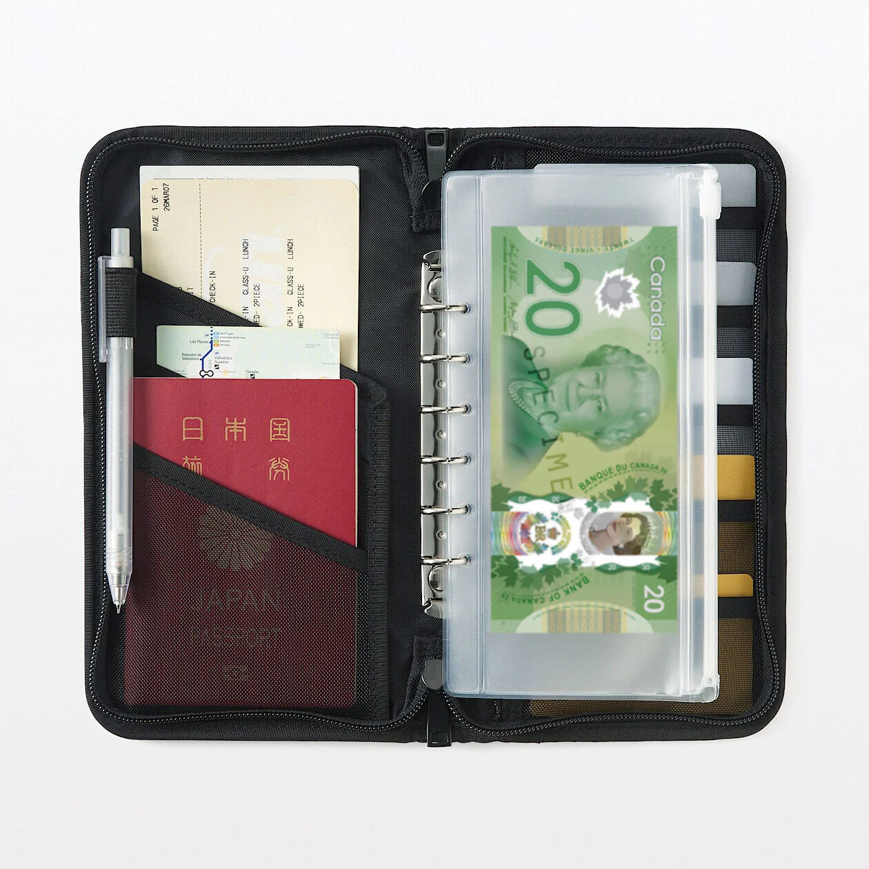 Passport Case with Pocket