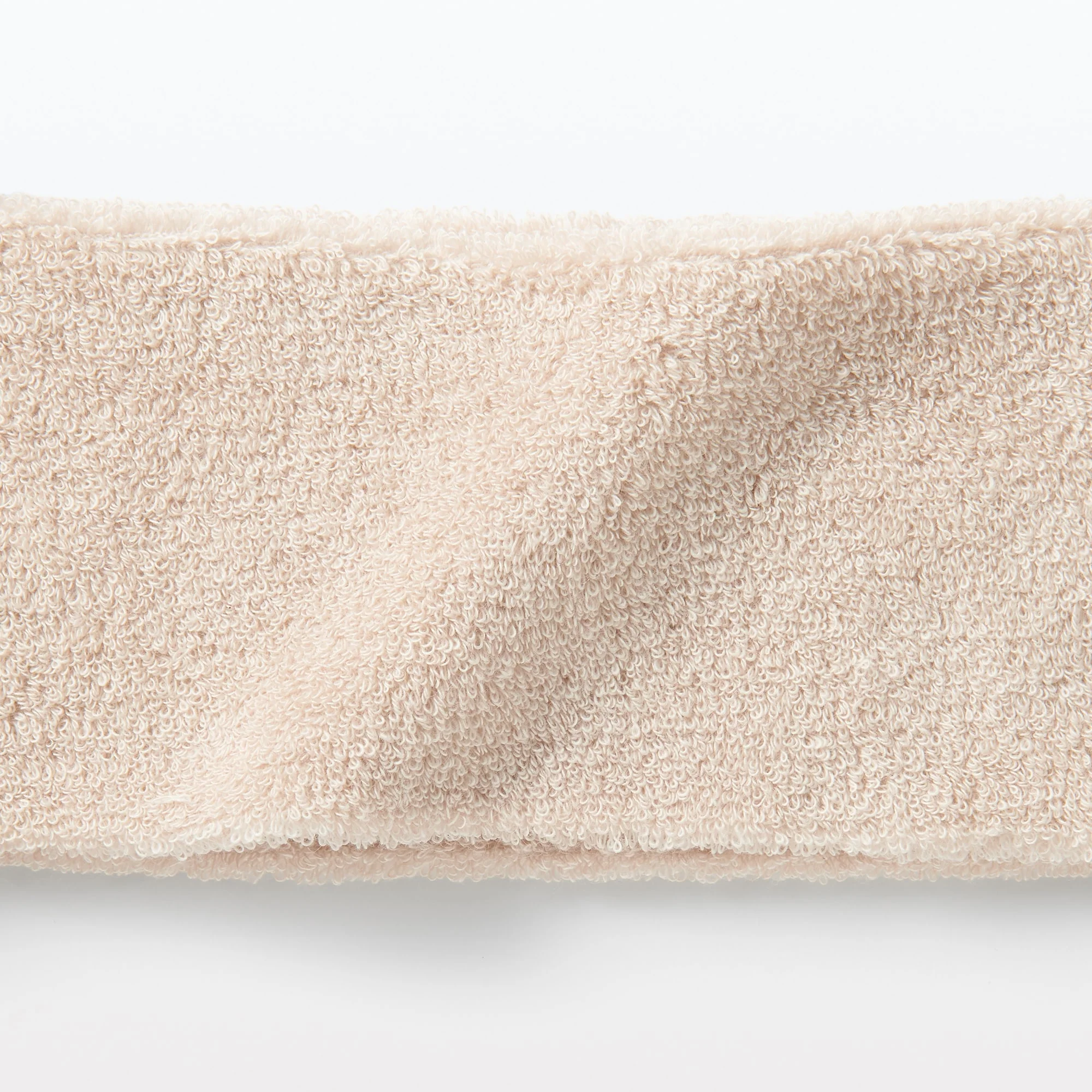 Pile Hair Turban Slim - Beige - Image 3