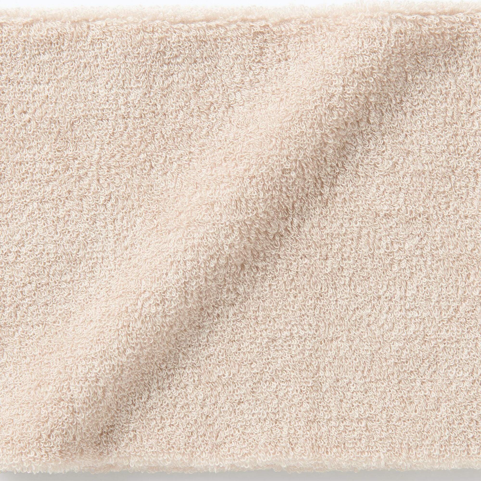 Pile Hair Turban Wide - Beige - Image 3