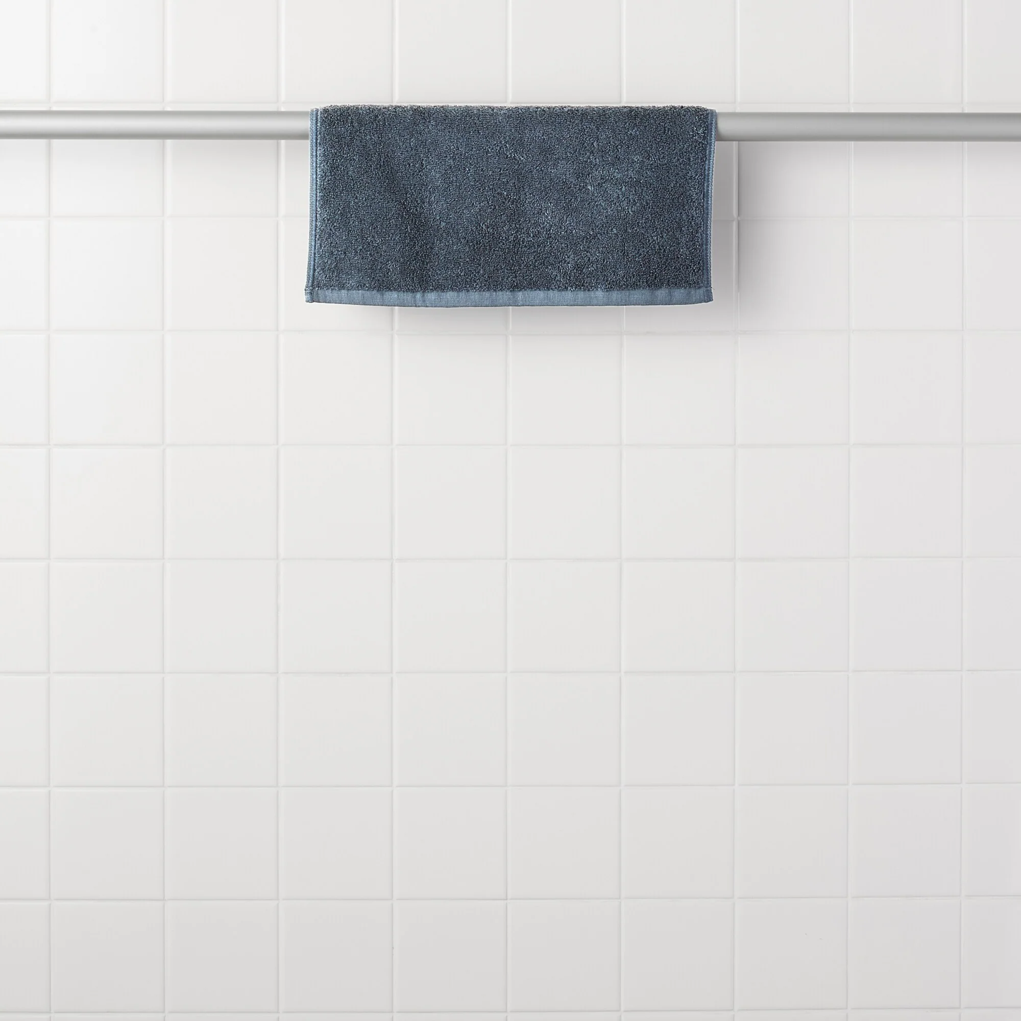 Pile Hand Towel with Loop - Navy - Image 4