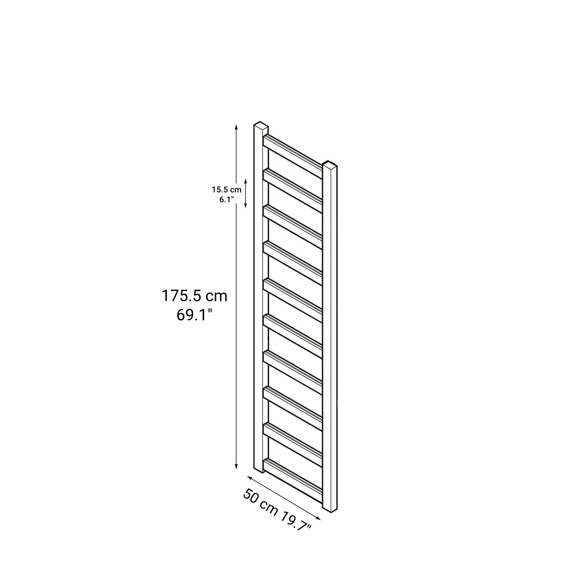 Pine Shelf Unit Wardrobe - Additional Frame - Large - Image 2