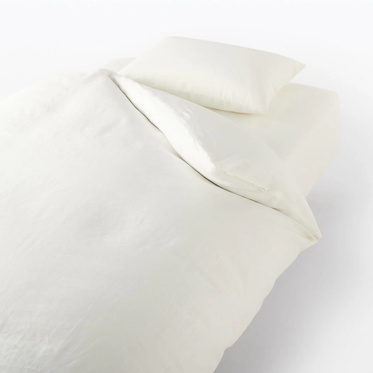 Plain Linen Weave Duvet Cover - Image 11