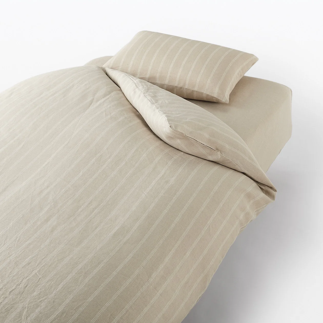 Plain Linen Weave Duvet Cover - Image 14
