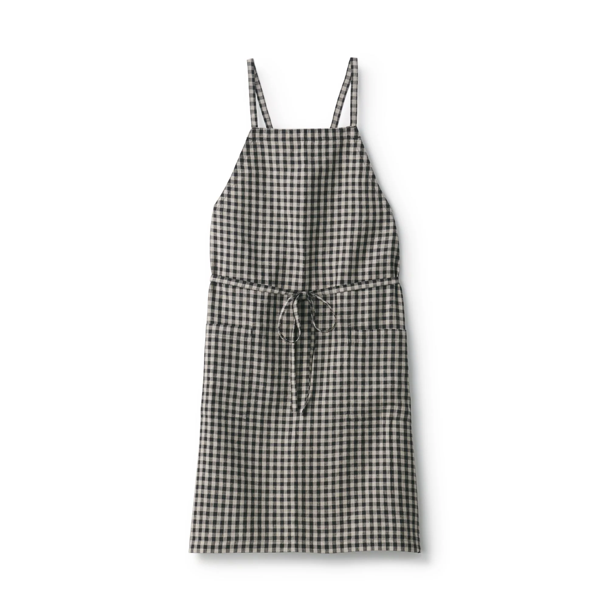Plain Weave Linen Cross Back Apron - Image 16
