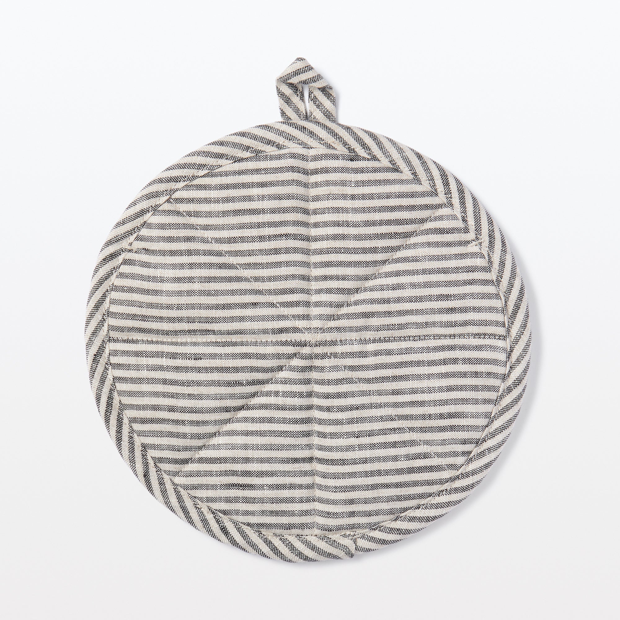 Plain Weave Linen Pot Holder & Trivet - Stripe - Image 2