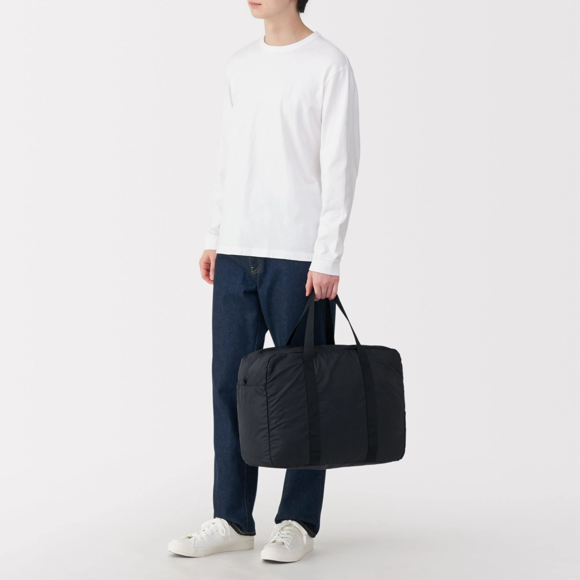 Pocketable Water Repellent Wide Boston Bag - Image 32
