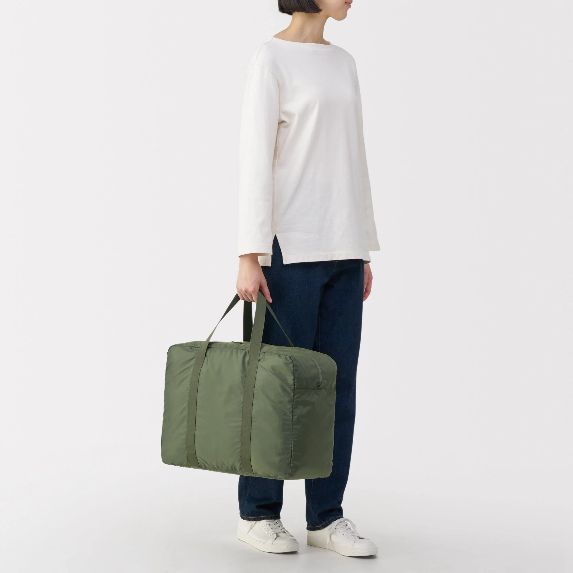 Pocketable Water Repellent Wide Boston Bag - Image 7