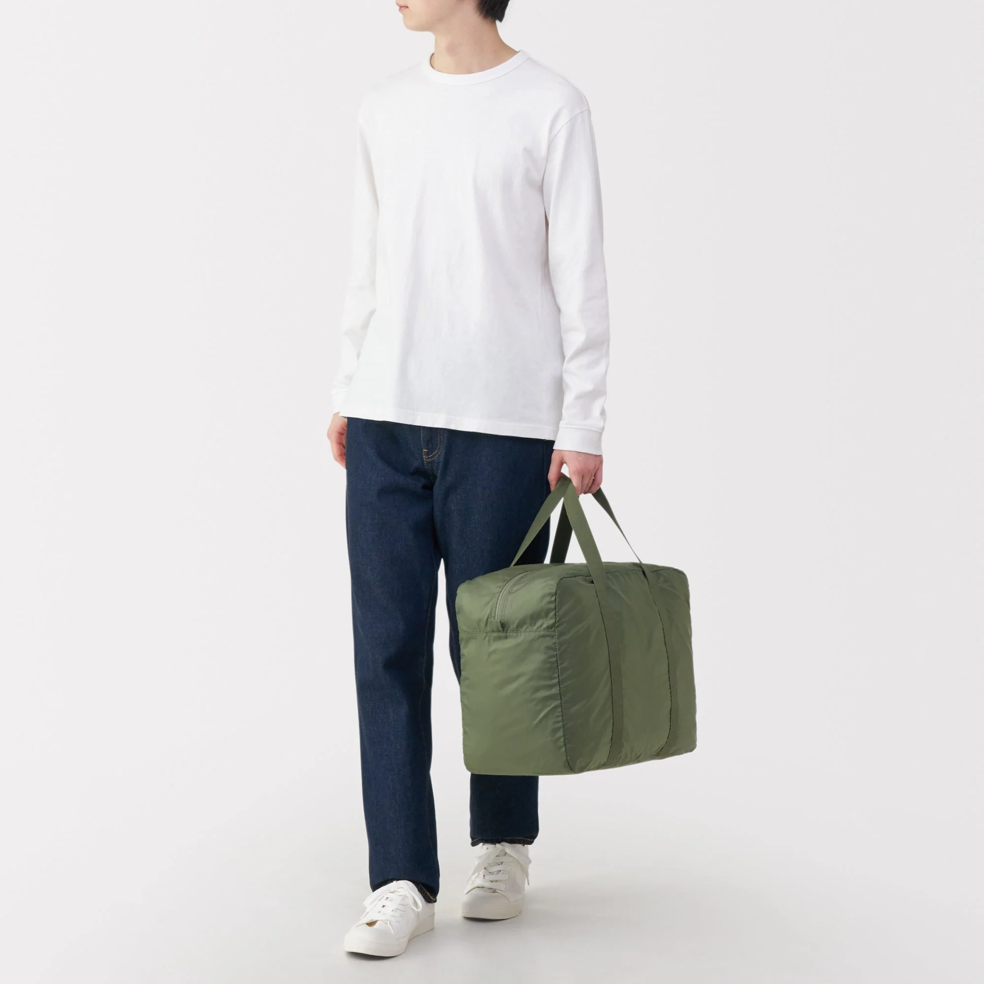 Pocketable Water Repellent Wide Boston Bag - Image 8