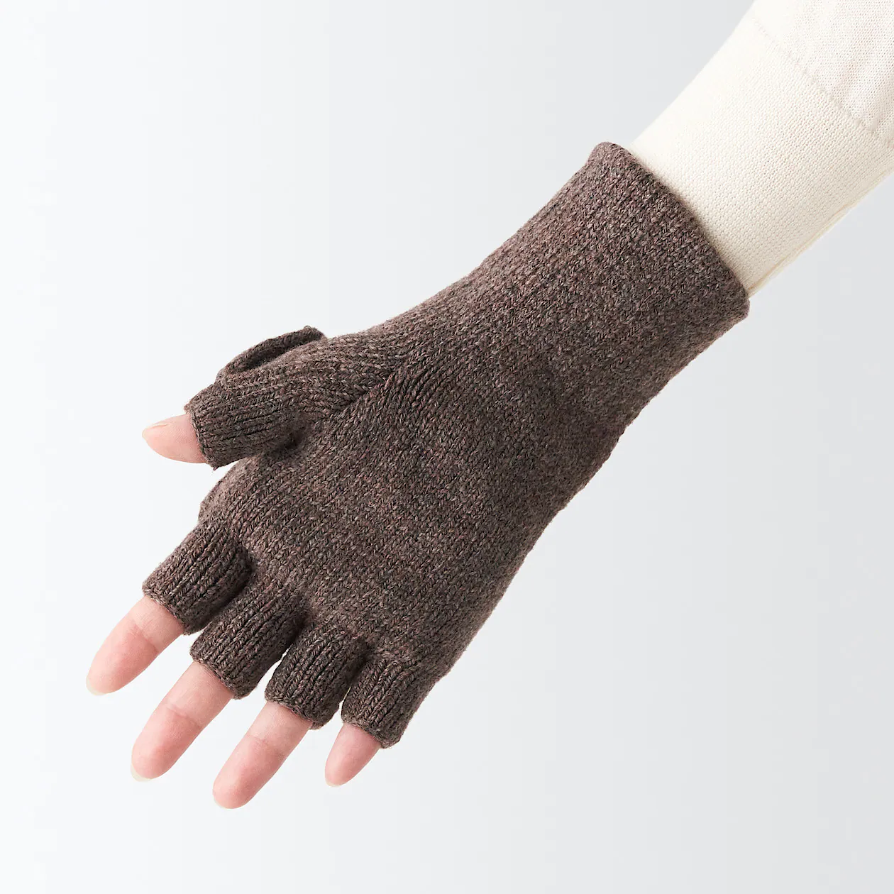Polyester Blend Fingerless Gloves