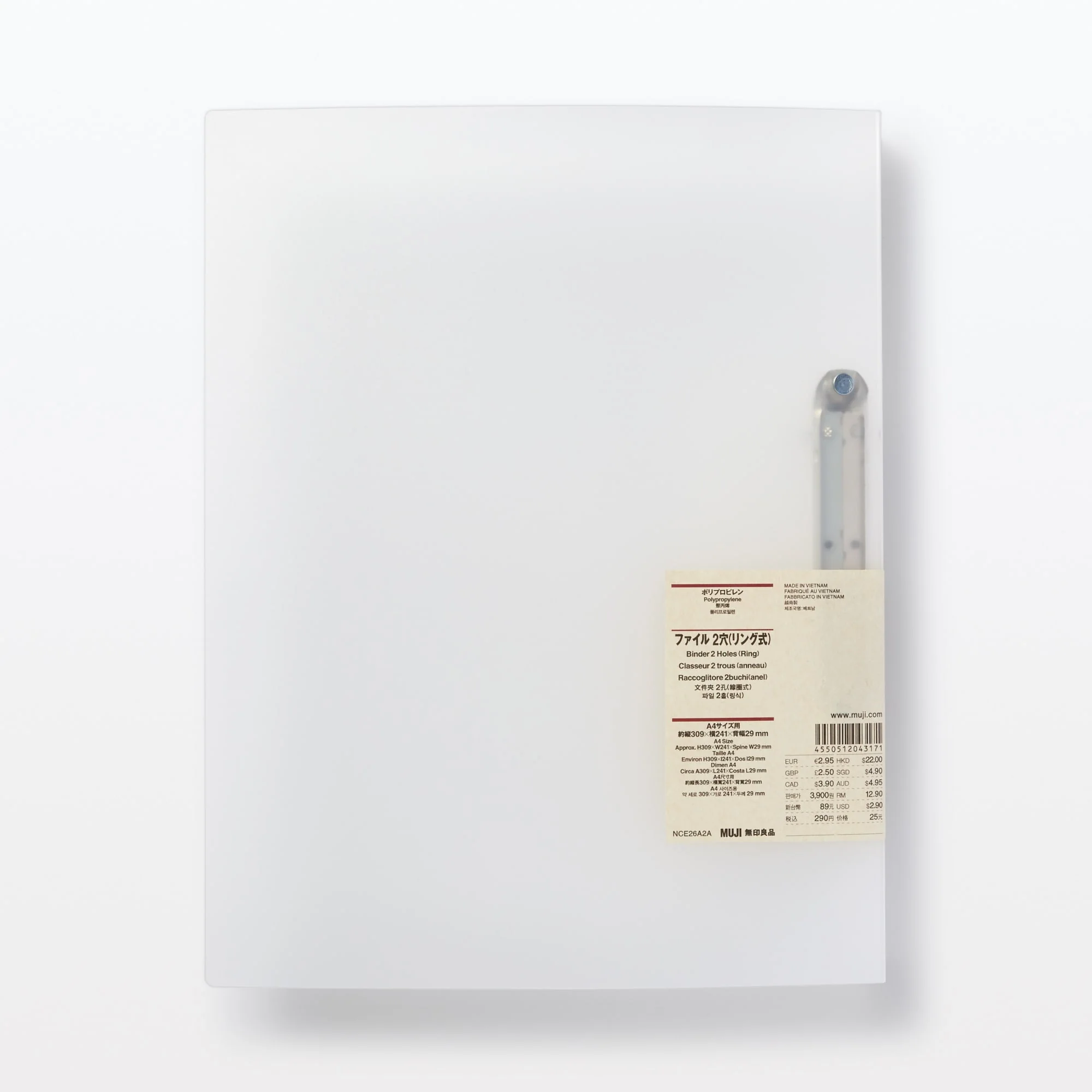 Polypropylene 2-Ring Binder - A4 - Image 4