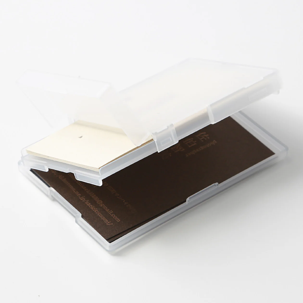Polypropylene Card Holder with 2 Compartments - Image 3
