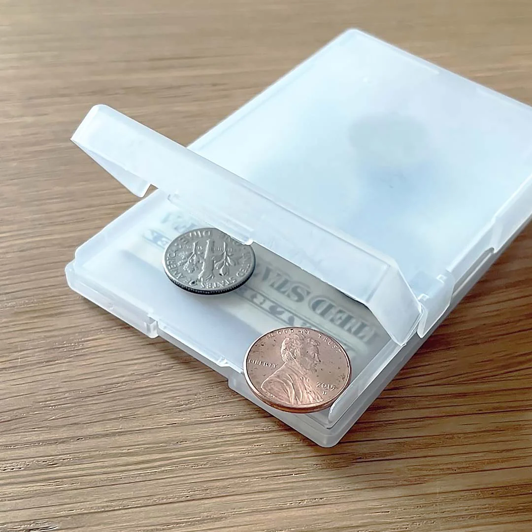 Polypropylene Card Holder with 2 Compartments - Image 4