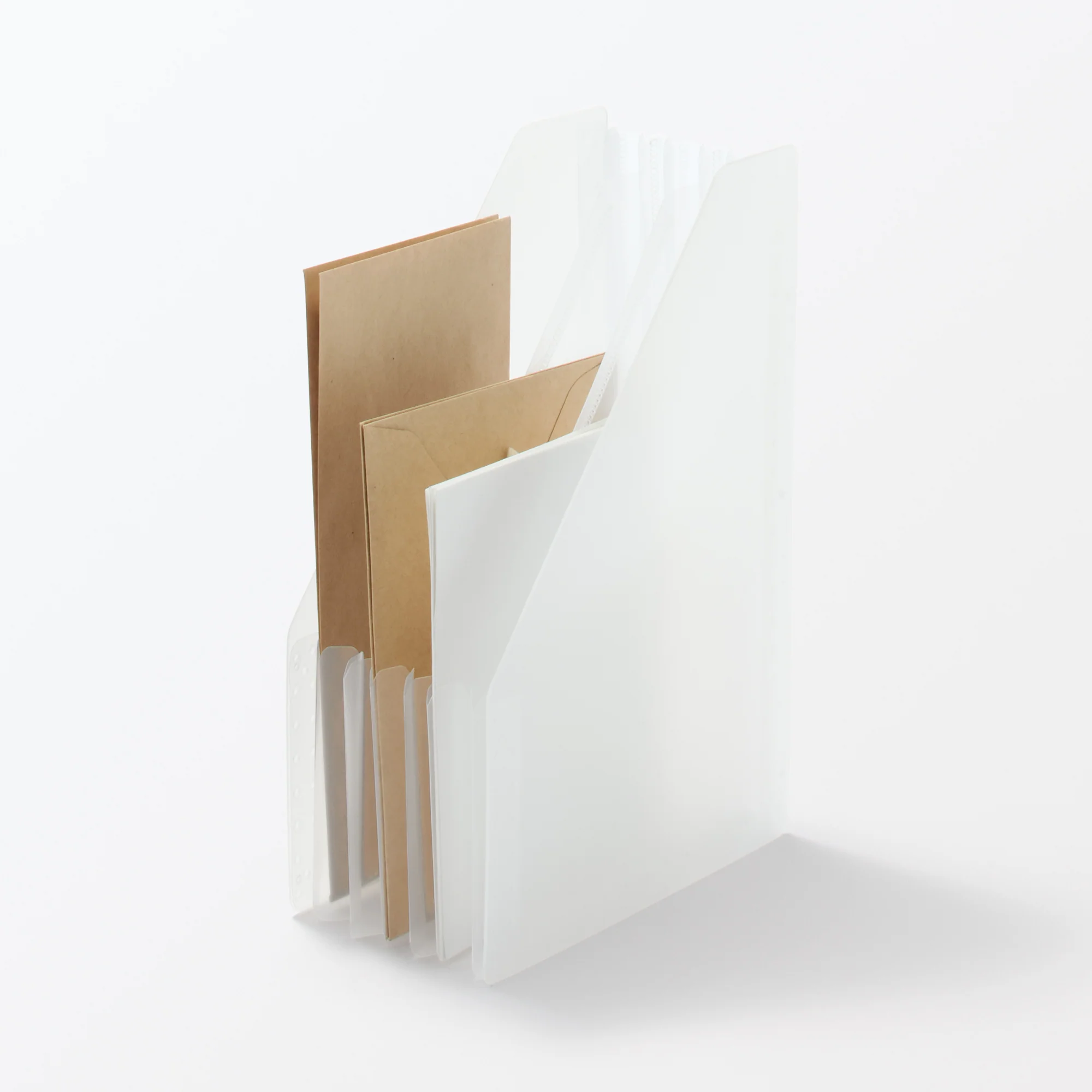 Polypropylene Expanding Stand File Box - A5 3 pockets - Image 5
