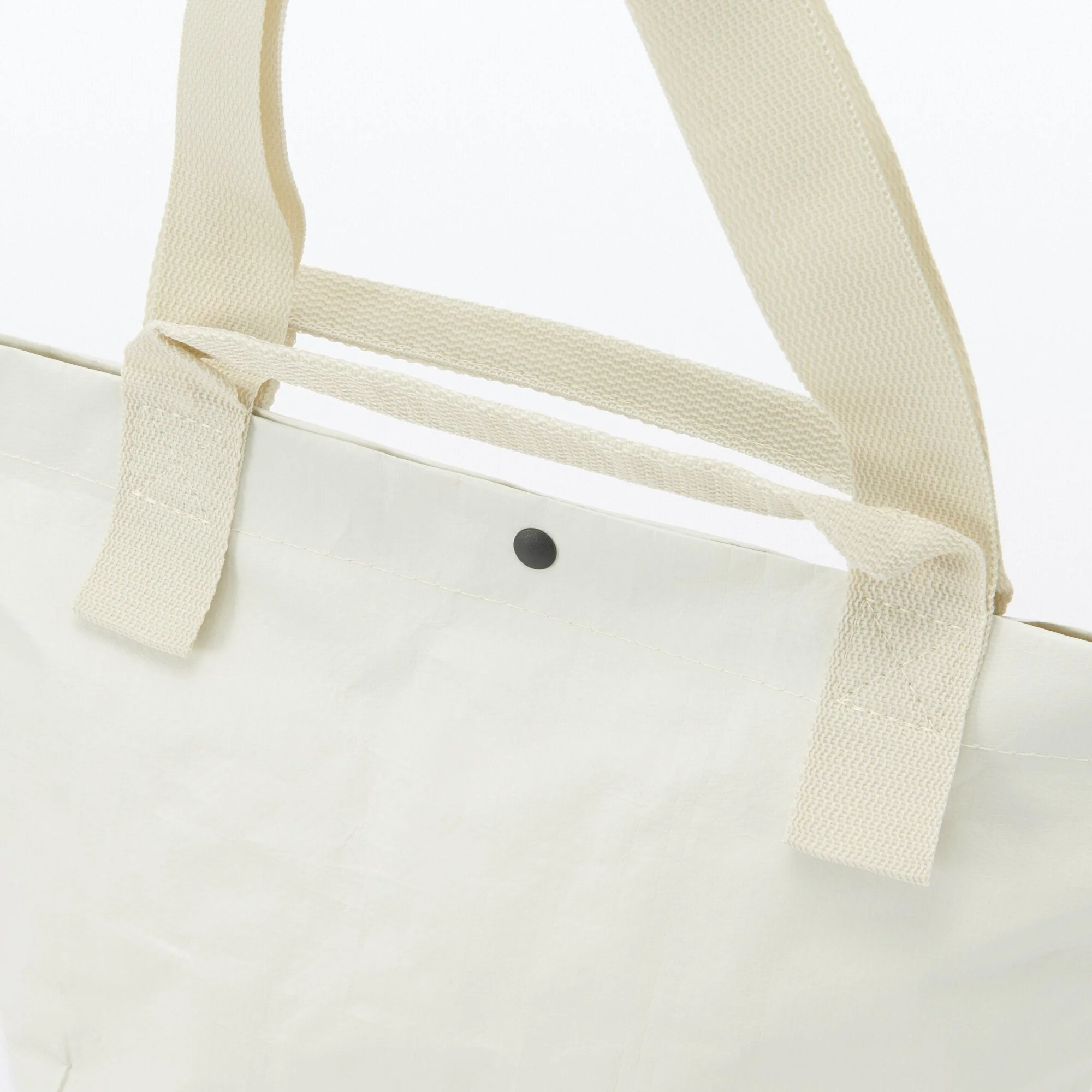 Polypropylene Sheet Mini Tote - Light Beige - Image 4