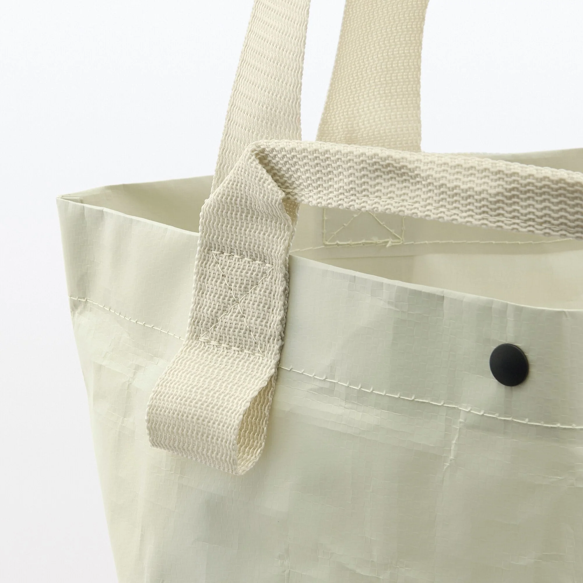 Polypropylene Sheet Mini Tote - Light Beige - Image 5