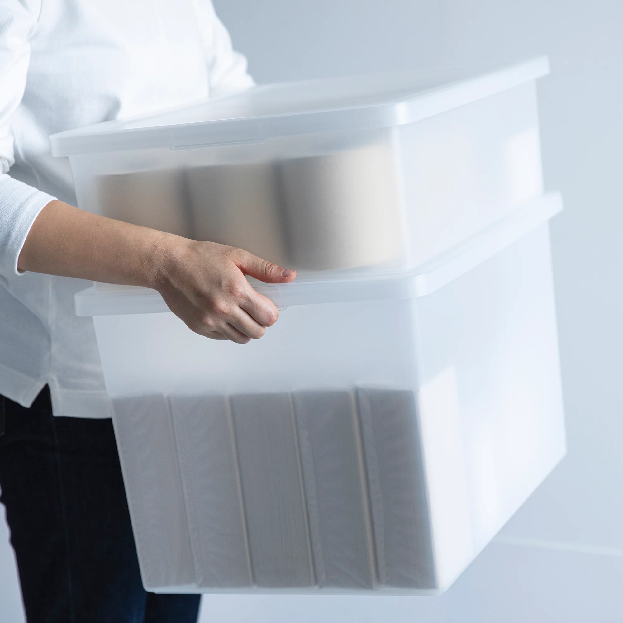 Polypropylene Storage Box Wide Lid - Image 12