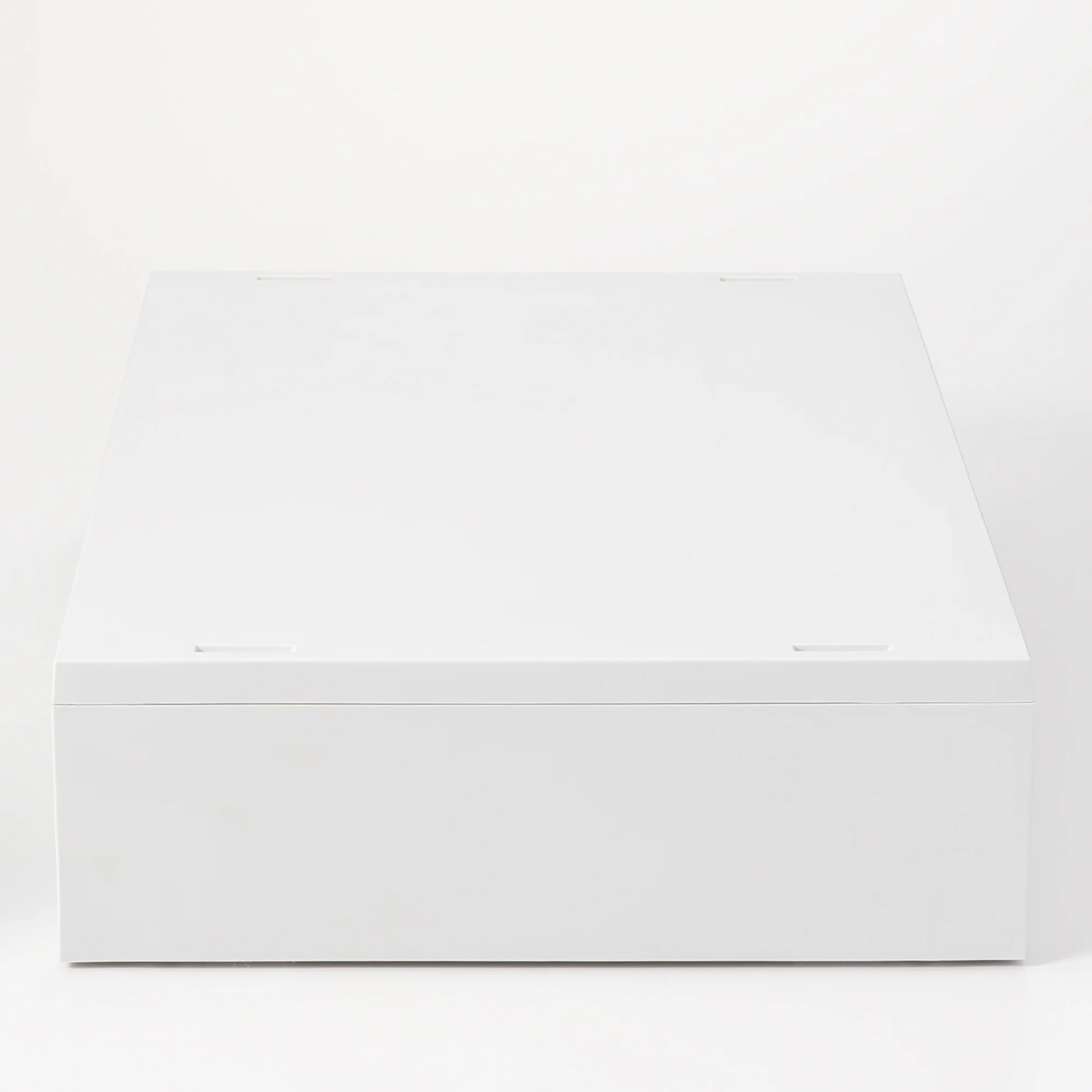 Polypropylene Wide Storage Case 2 Drawer White Grey - Extra Shallow (W37 x D26 x H9 cm) - Image 3