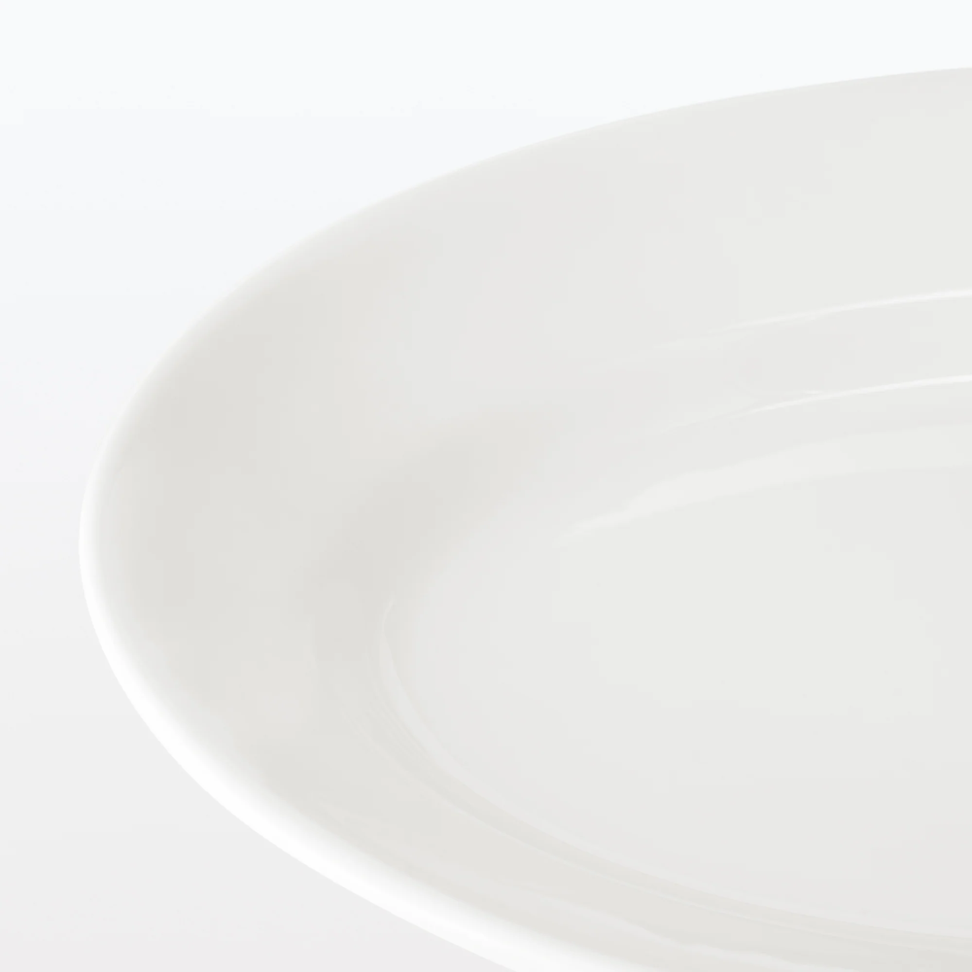 Porcelain Rimmed Oval Plate Large - White - Image 5