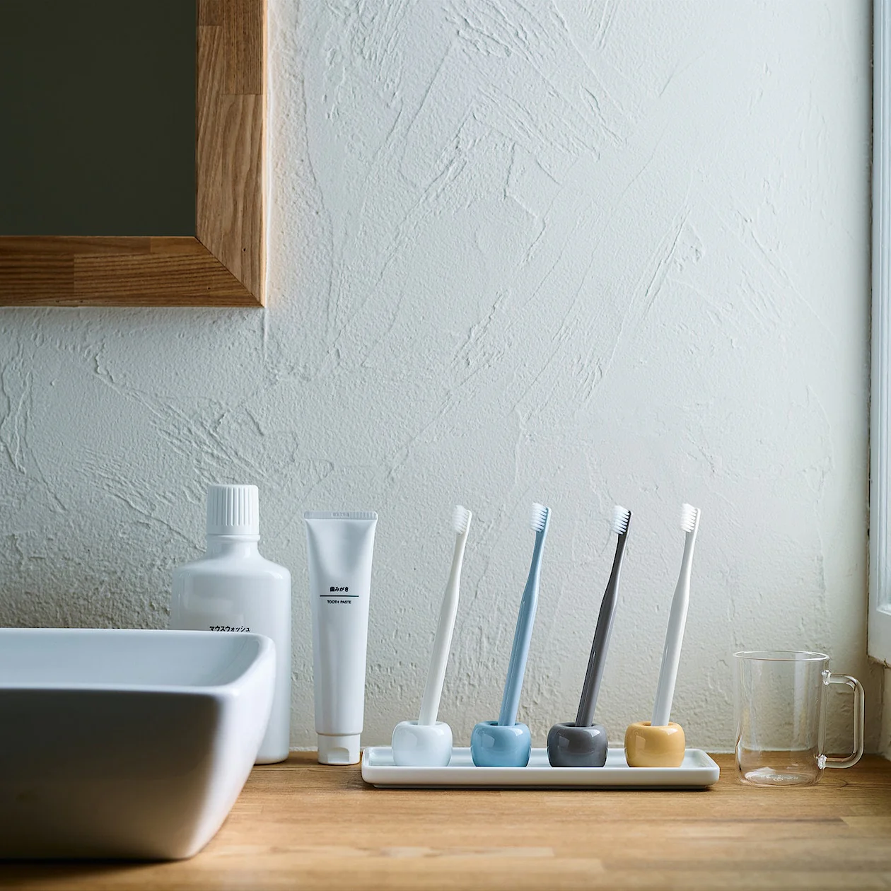 Porcelain Toothbrush Holder - Pink - Image 4