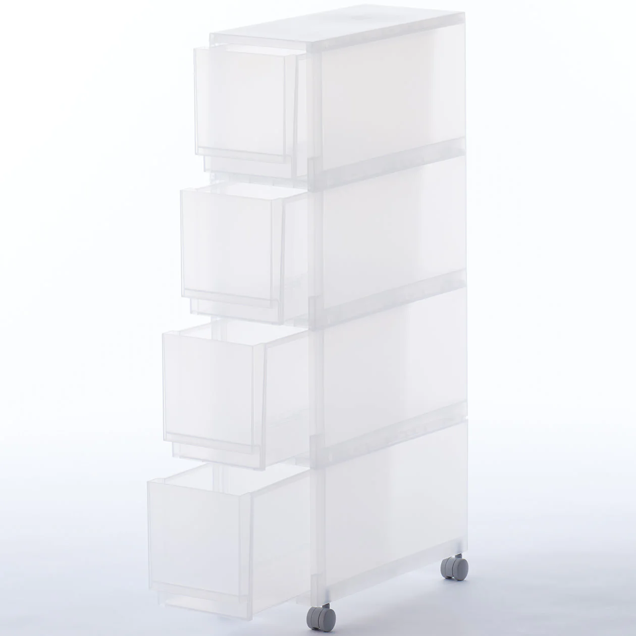 Polypropylene Stocker with Caster #3 (4 Tier)