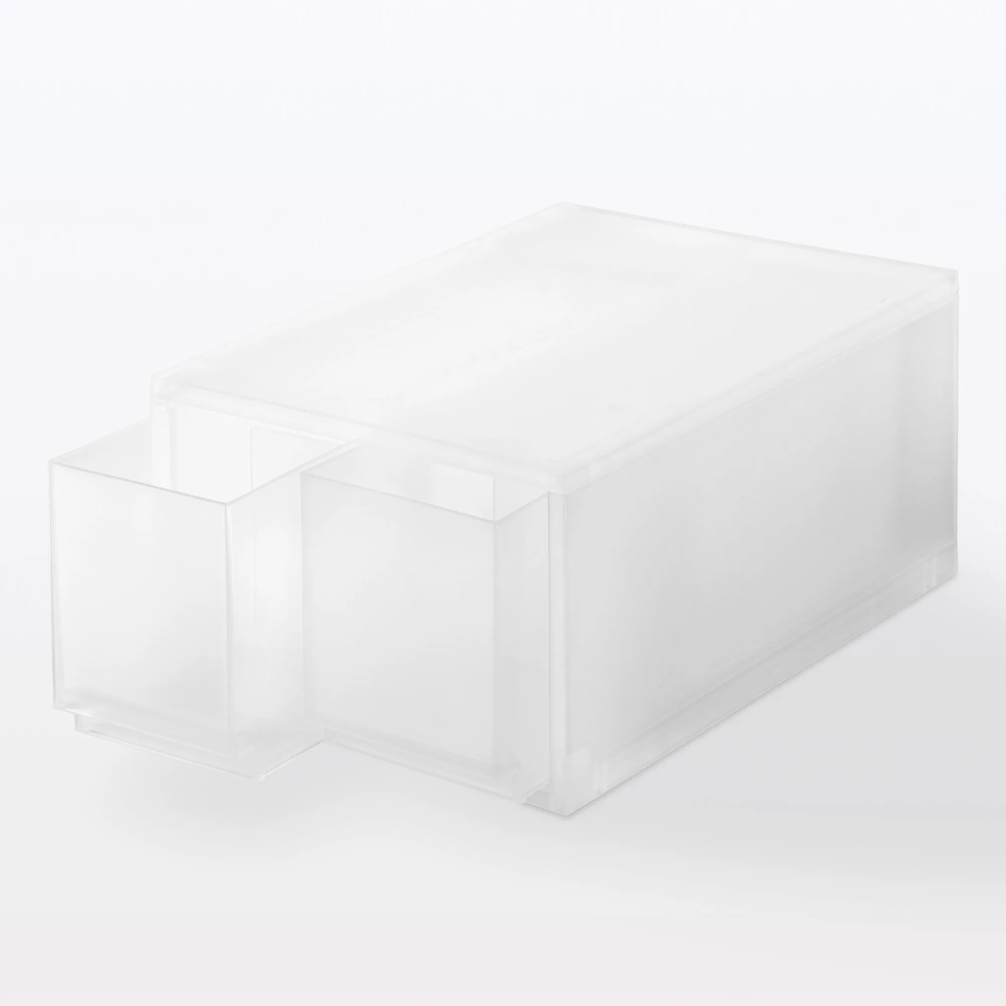 Polypropylene Storage Case Drawer Deep with Partition (W26 x D37 x H17.5 cm) - Image 2