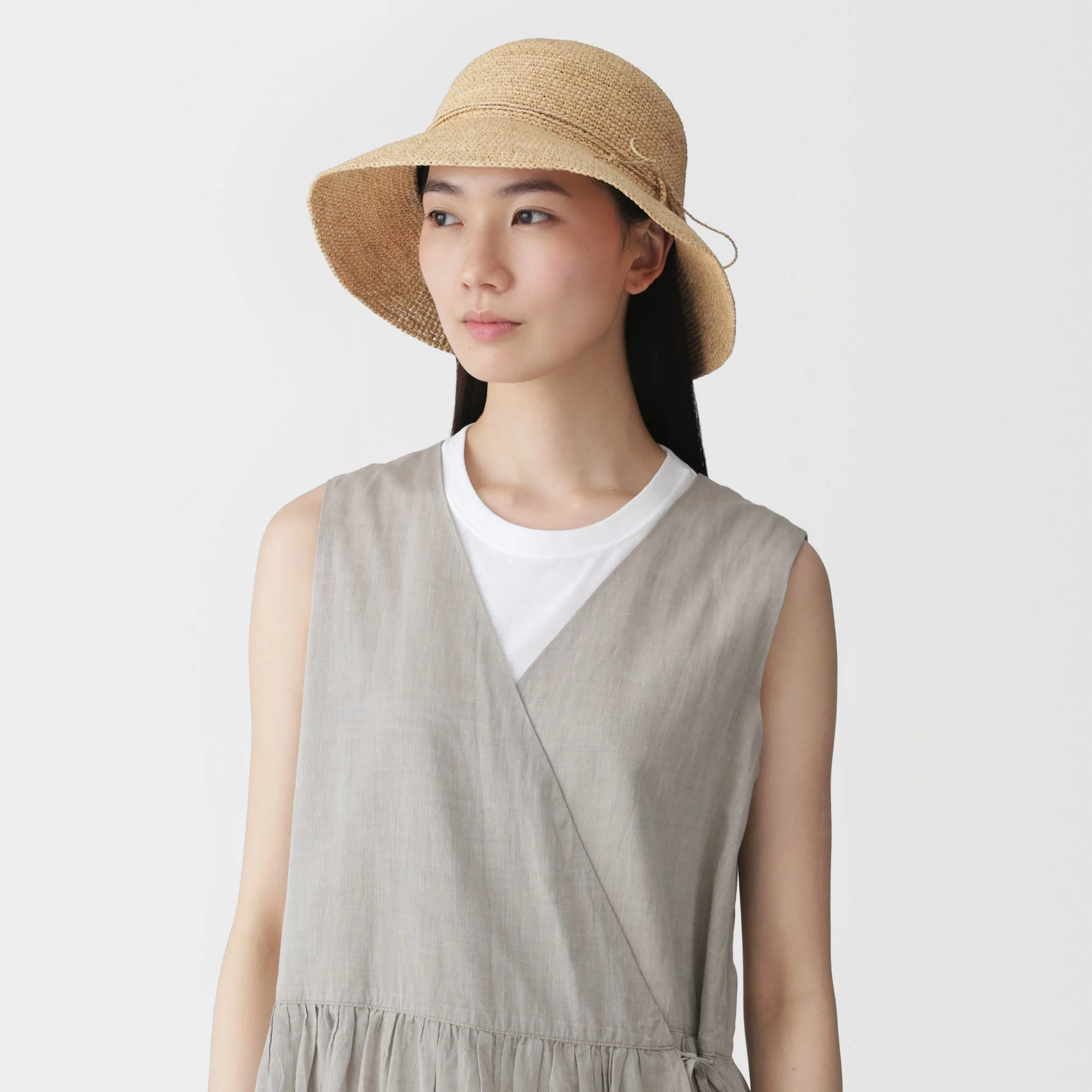 Raffia Foldable Capeline Hat