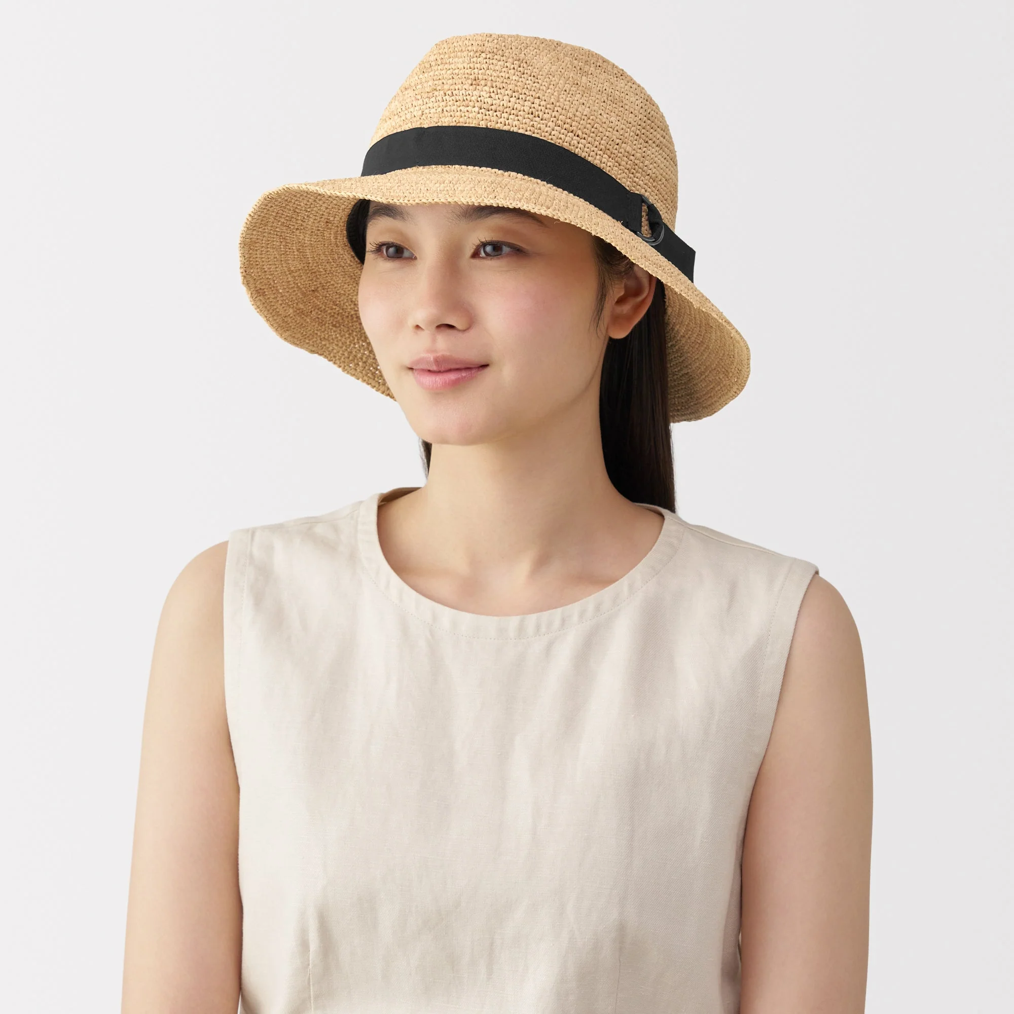 Raffia Foldable Fedora Hat - Image 8
