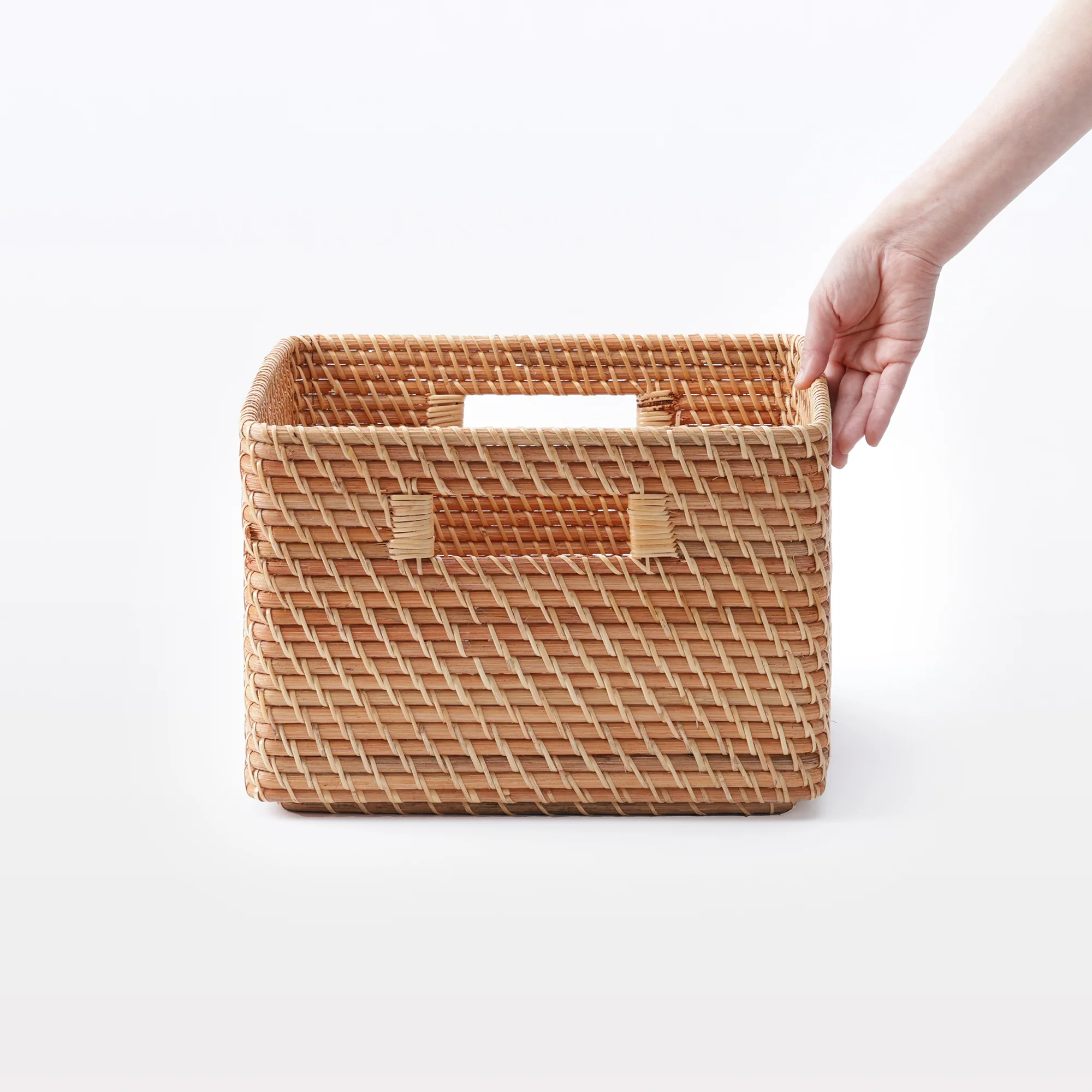 Rattan Square Basket - Image 17