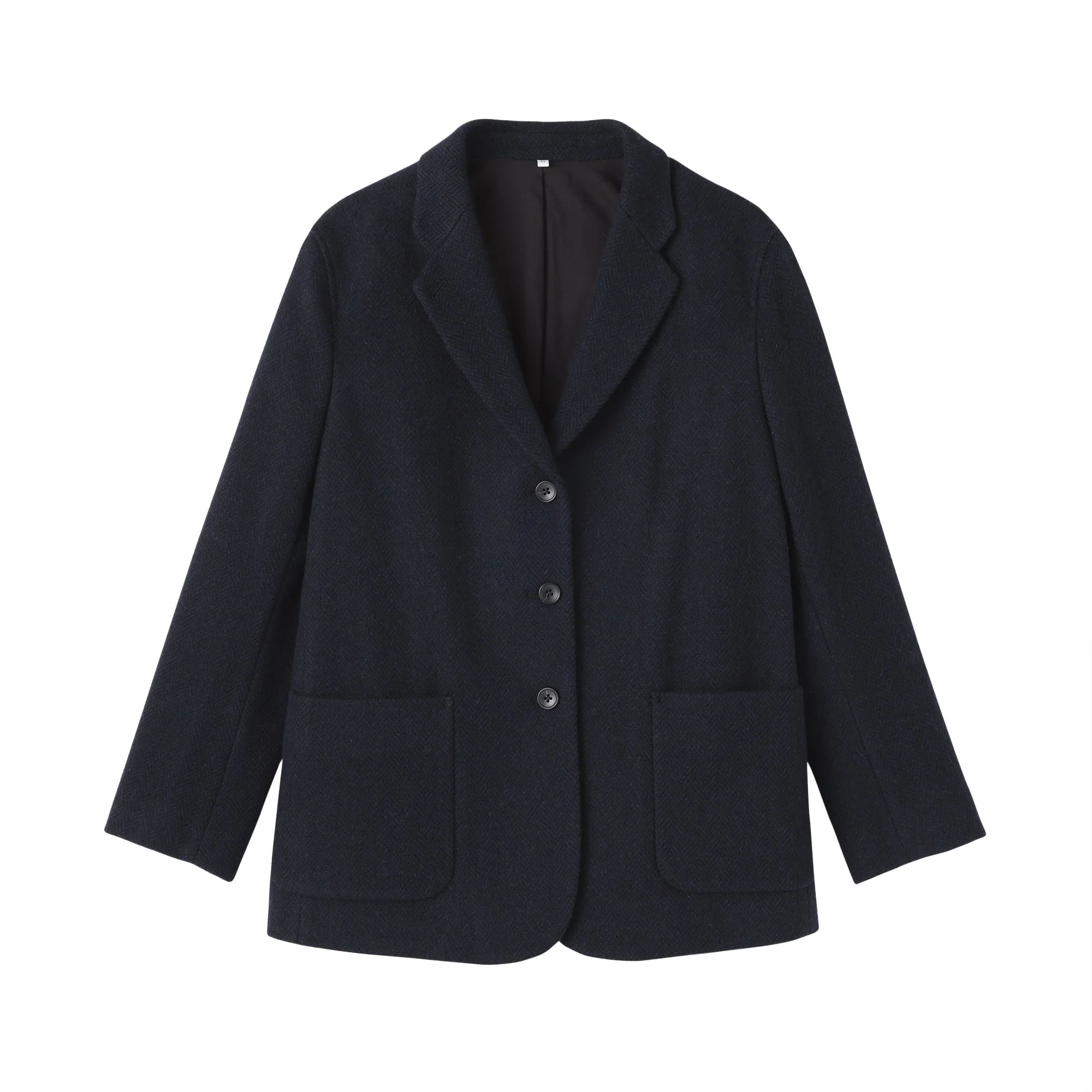 Reclaimed Wool Blend Tweed Jacket - Image 2