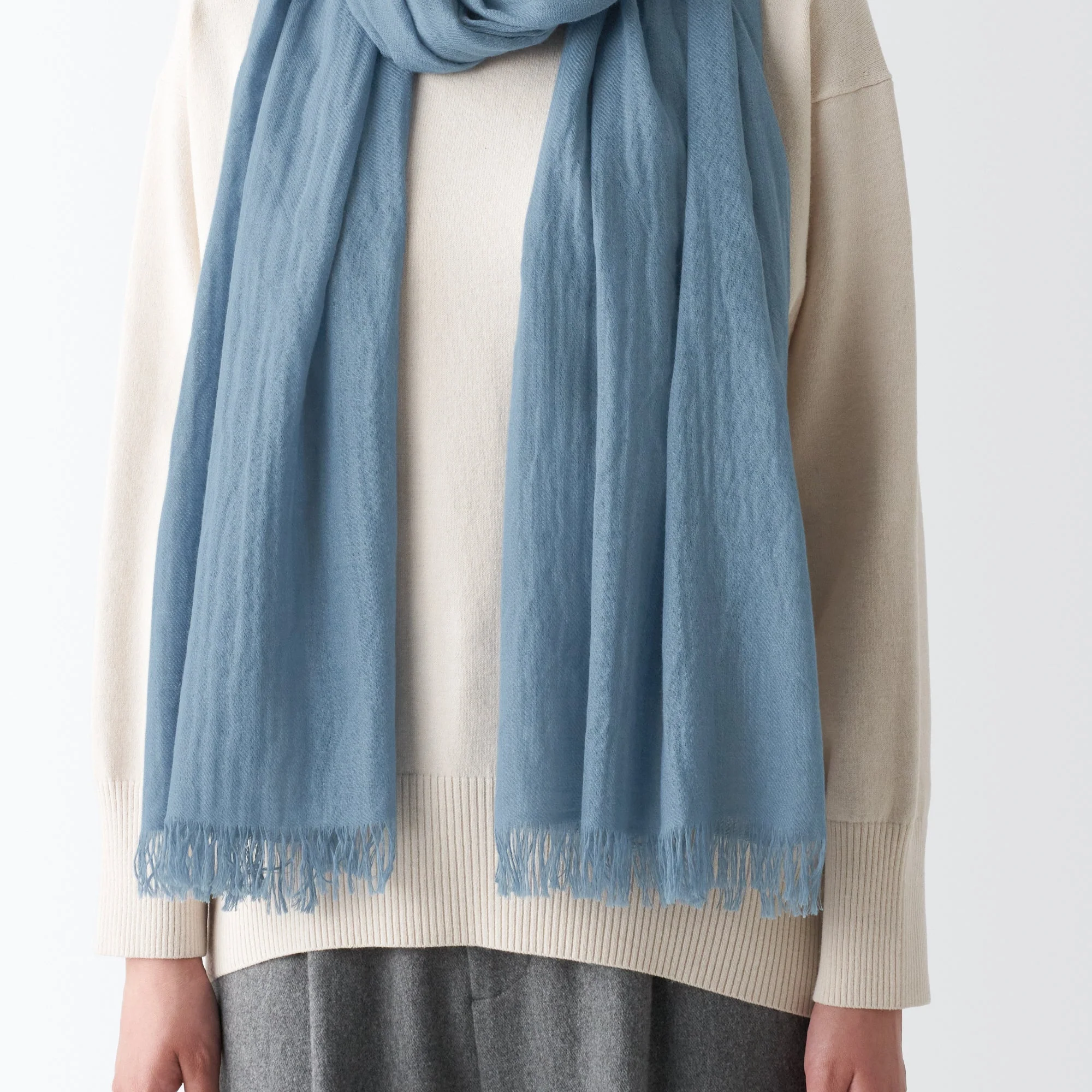 Recycled Polyester Cotton Blend Large Stole - Image 5