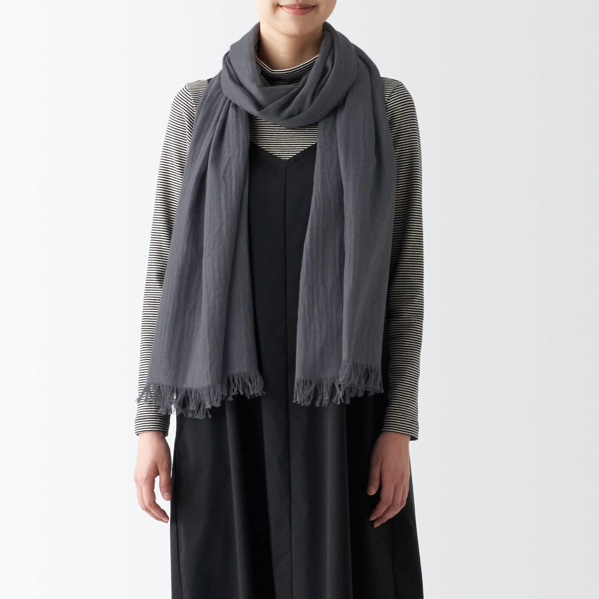 Recycled Polyester Cotton Blend Large Stole - Image 8