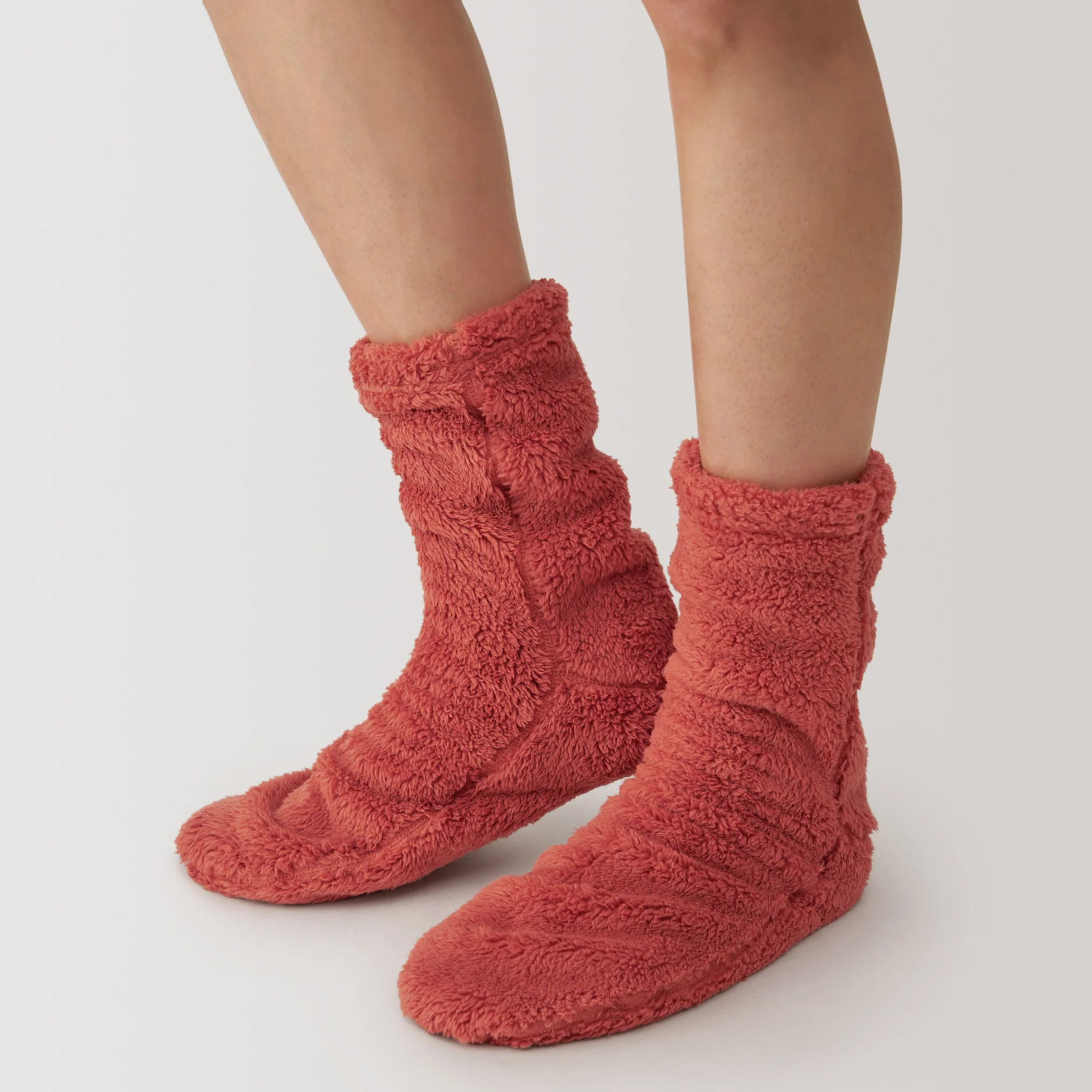 Right Angle Boa Fleece Cozy Socks - Image 2