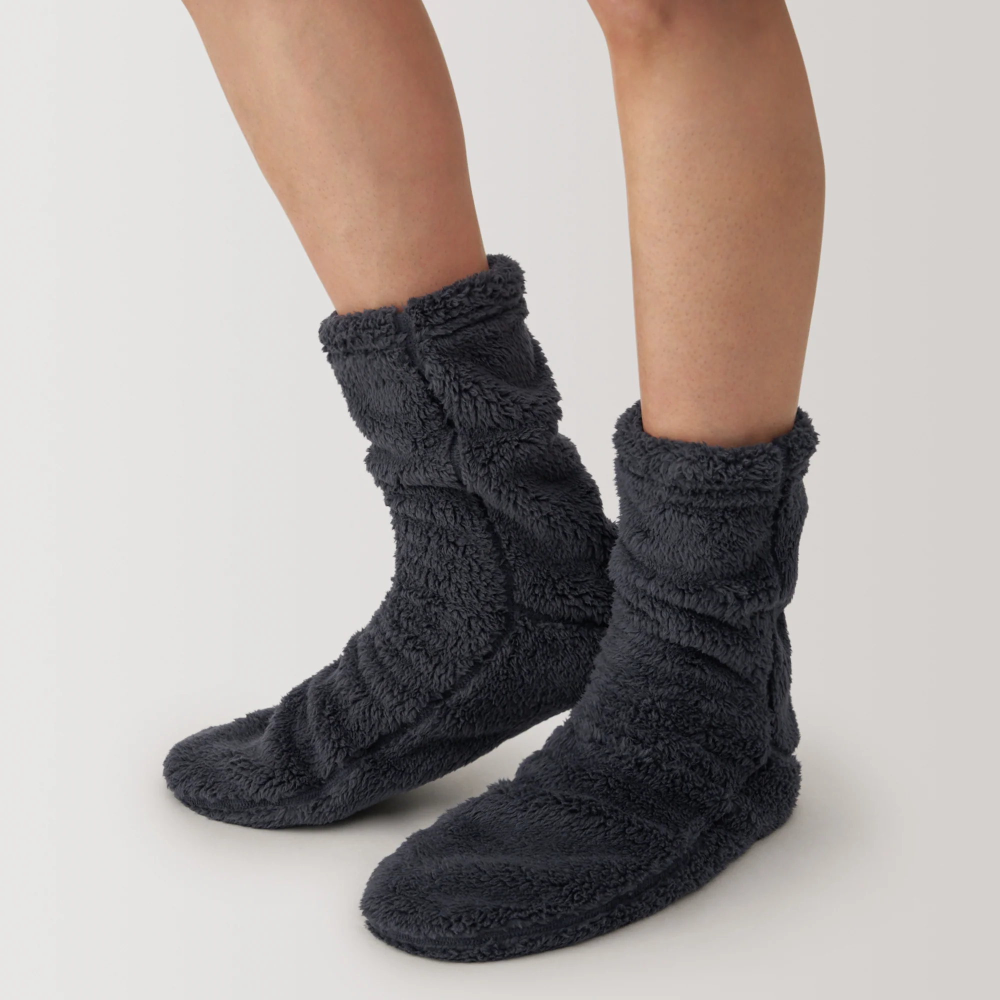 Right Angle Boa Fleece Cozy Socks - Image 4