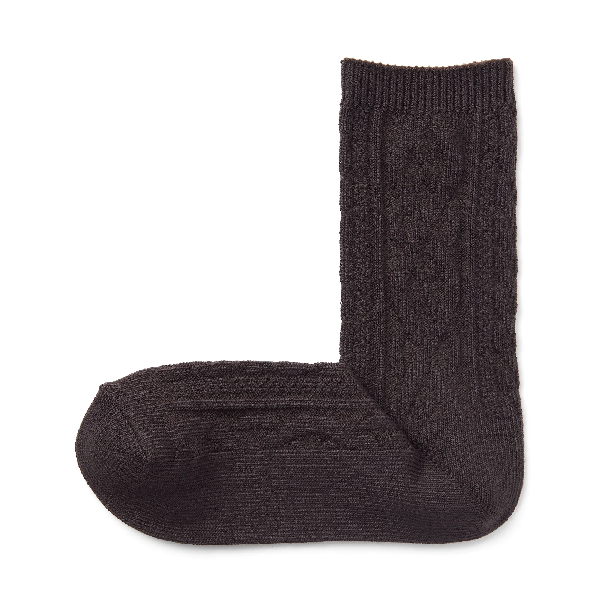 Right Angle Loose Top Cable Stitch Socks - Image 14