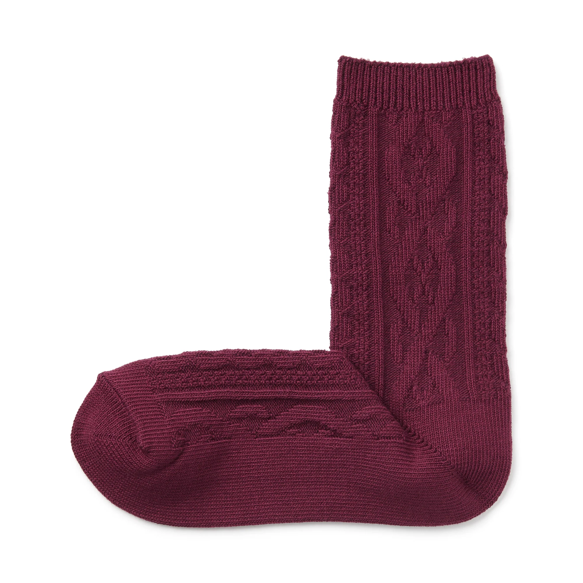 Right Angle Loose Top Cable Stitch Socks - Image 6