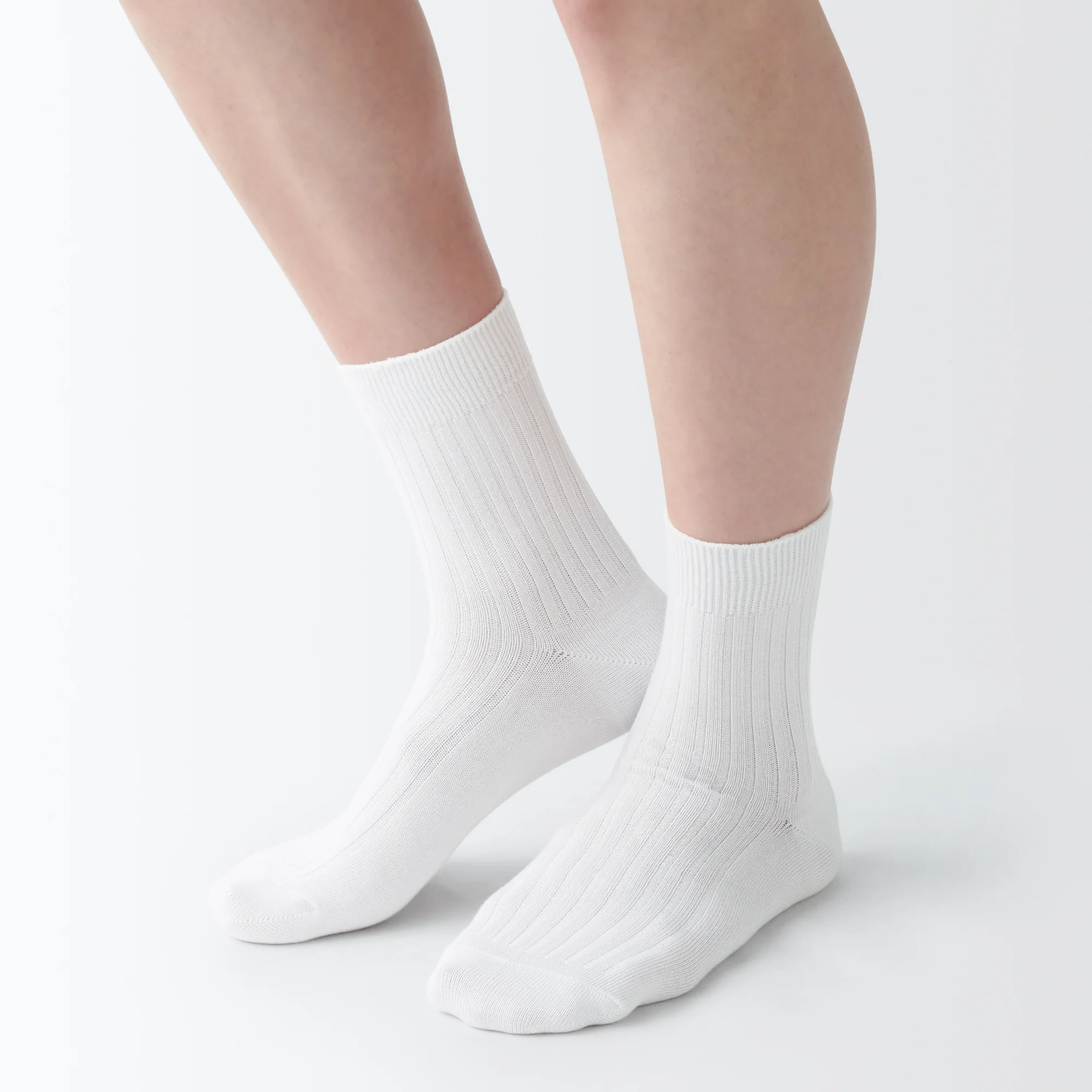 Right Angle Loose Top Rib Short Socks - Image 5