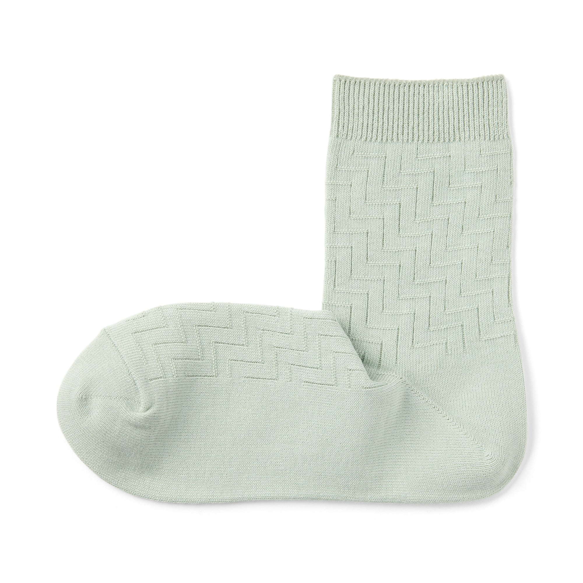 Right Angle Loose Top Pattern Short Socks - Image 6