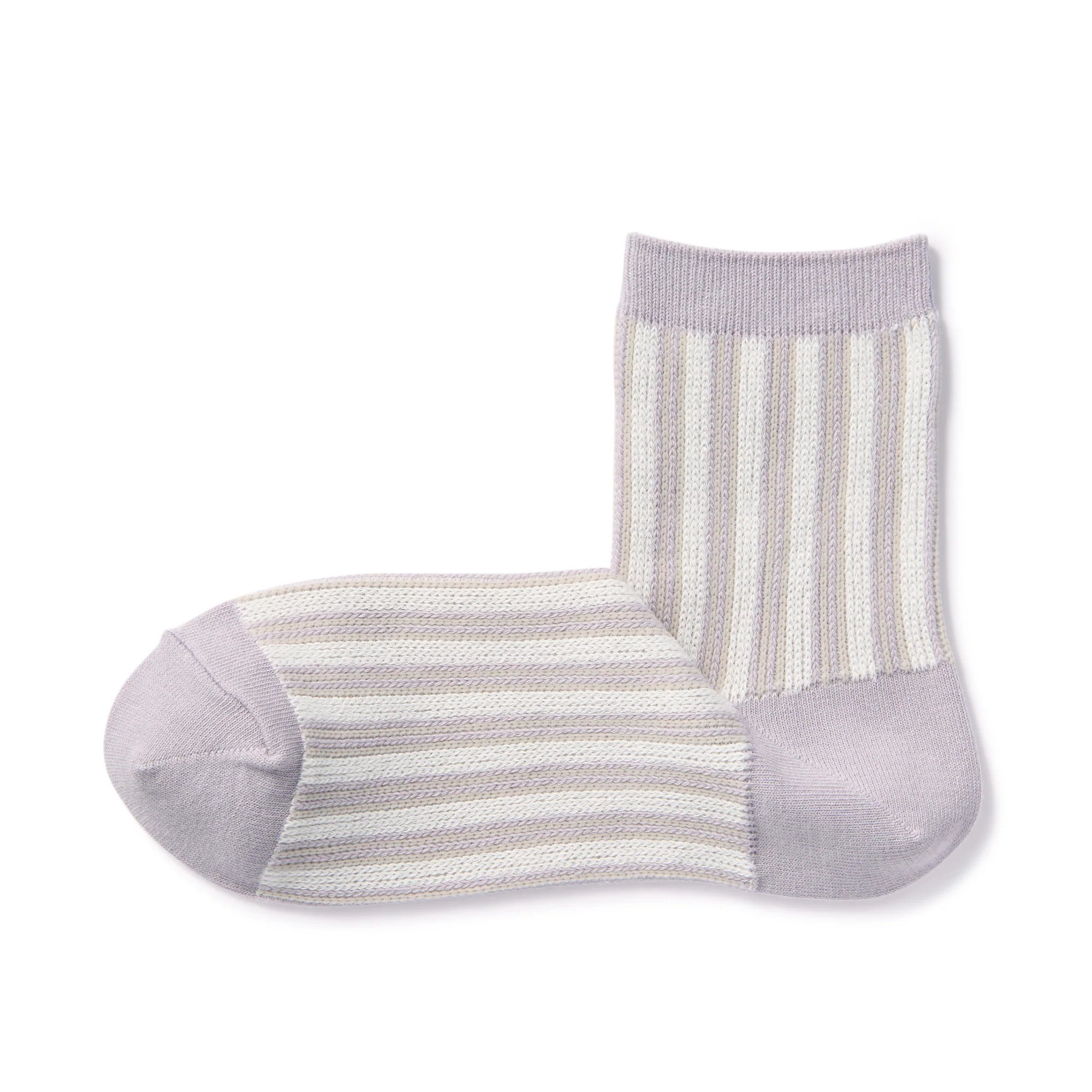 Right Angle Loose Top Short Socks Striped - Image 11