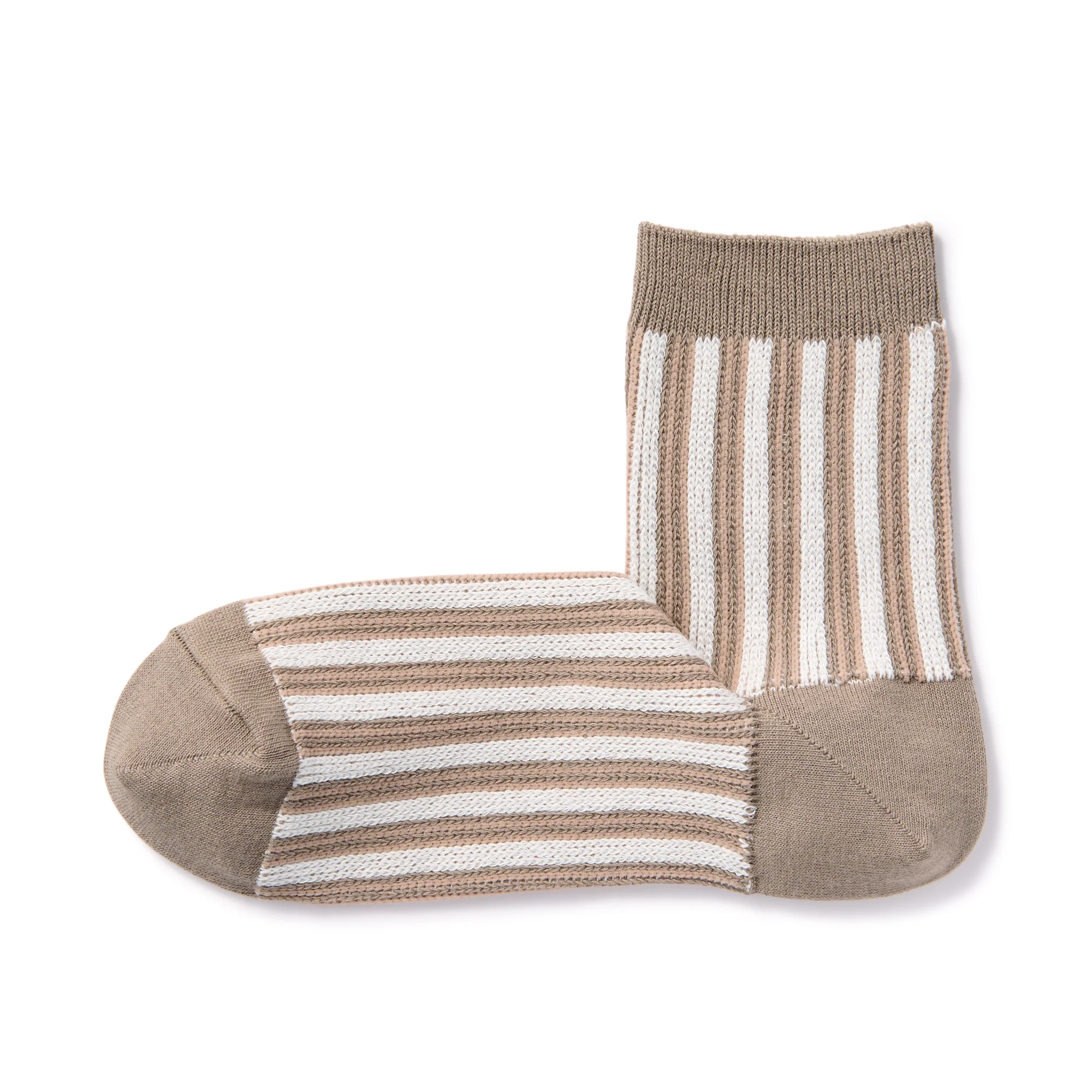 Right Angle Loose Top Short Socks Striped - Image 12