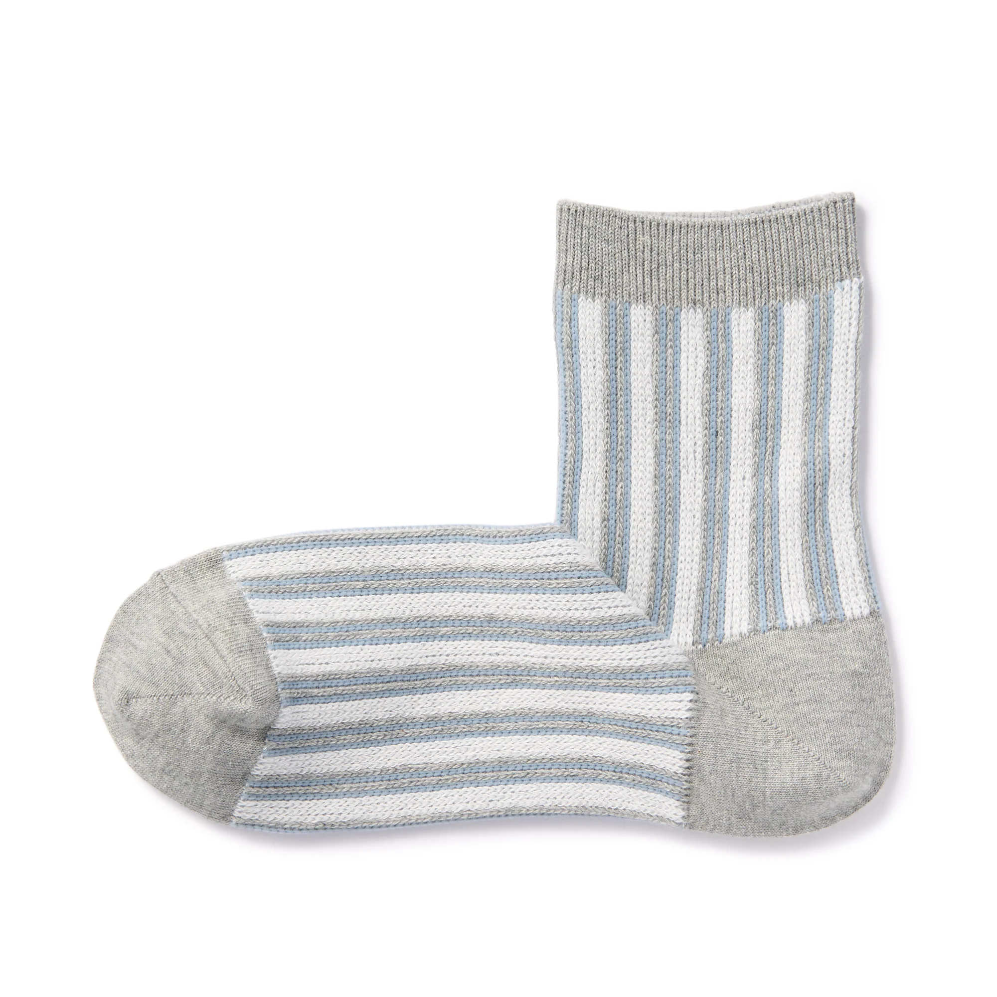 Right Angle Loose Top Short Socks Striped - Image 5