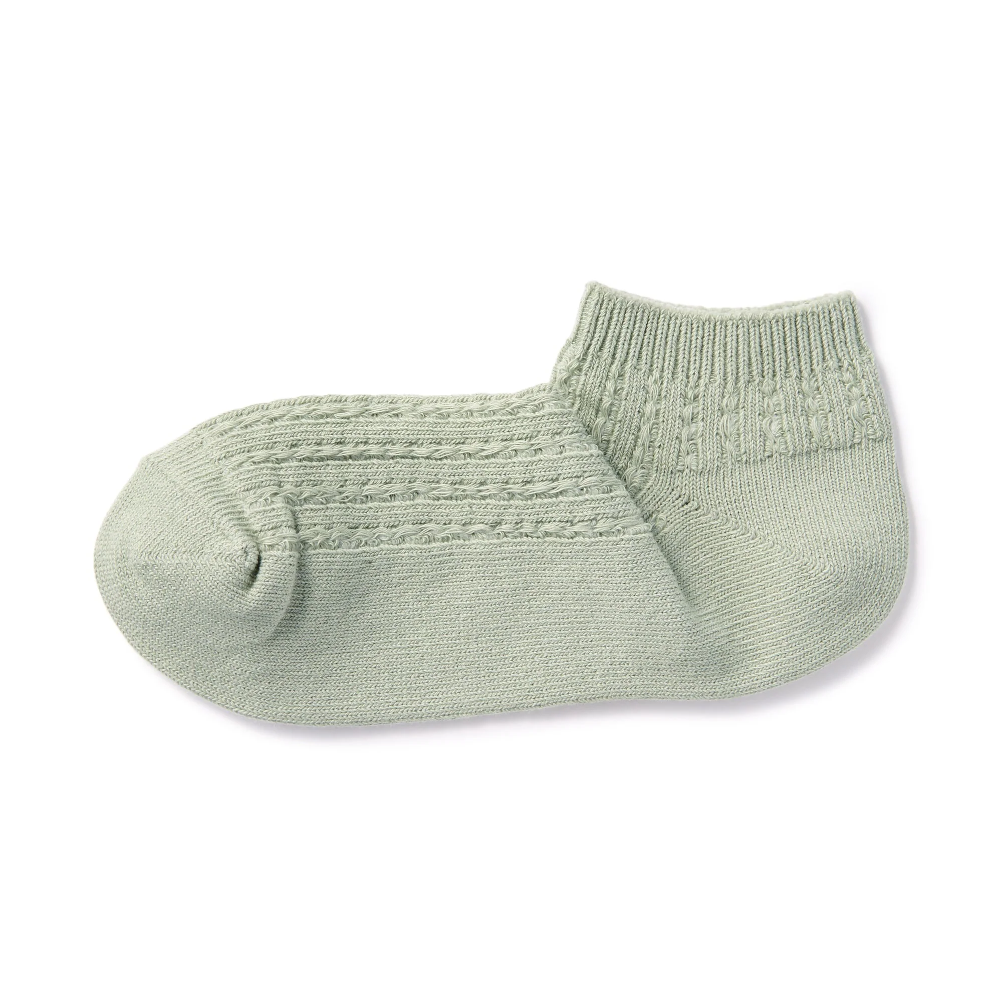 Right Angle Pattern Stitch Sneaker Socks