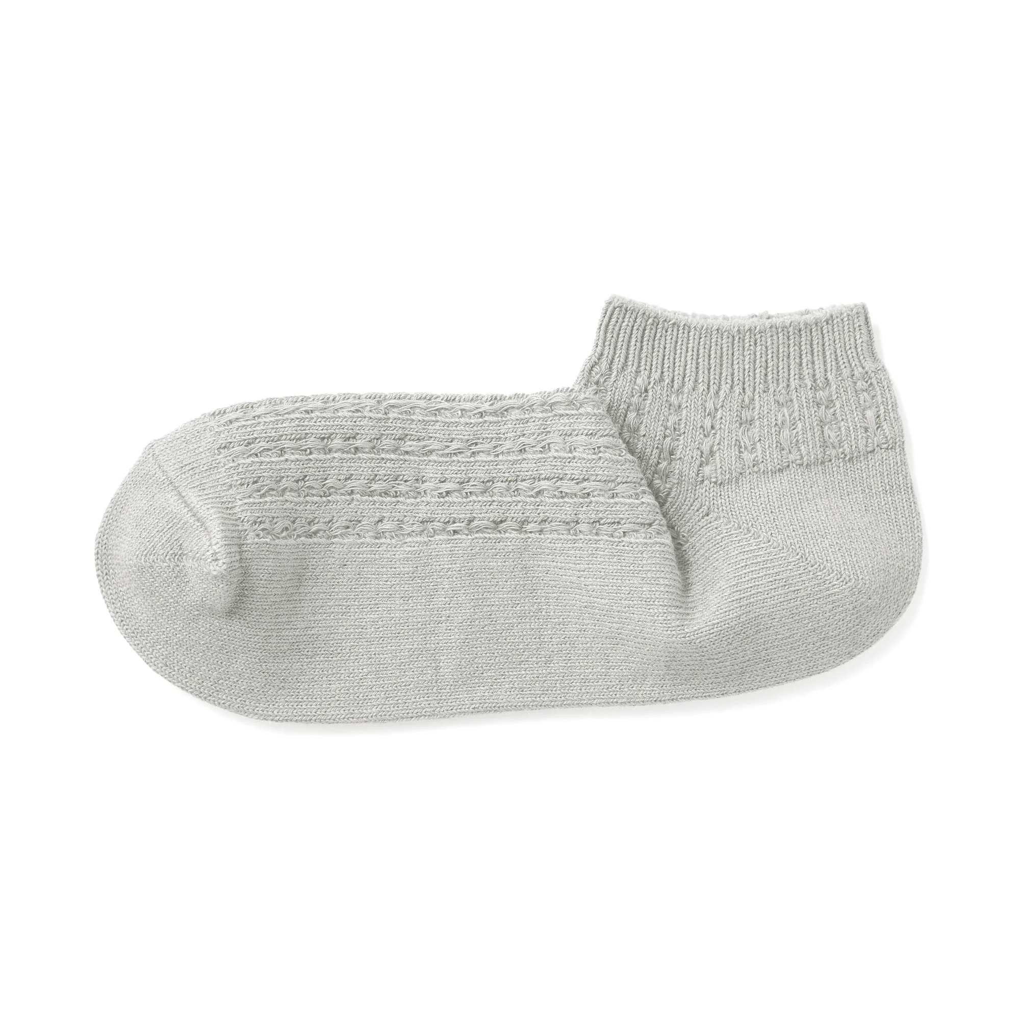 Right Angle Pattern Stitch Sneaker Socks - Image 10
