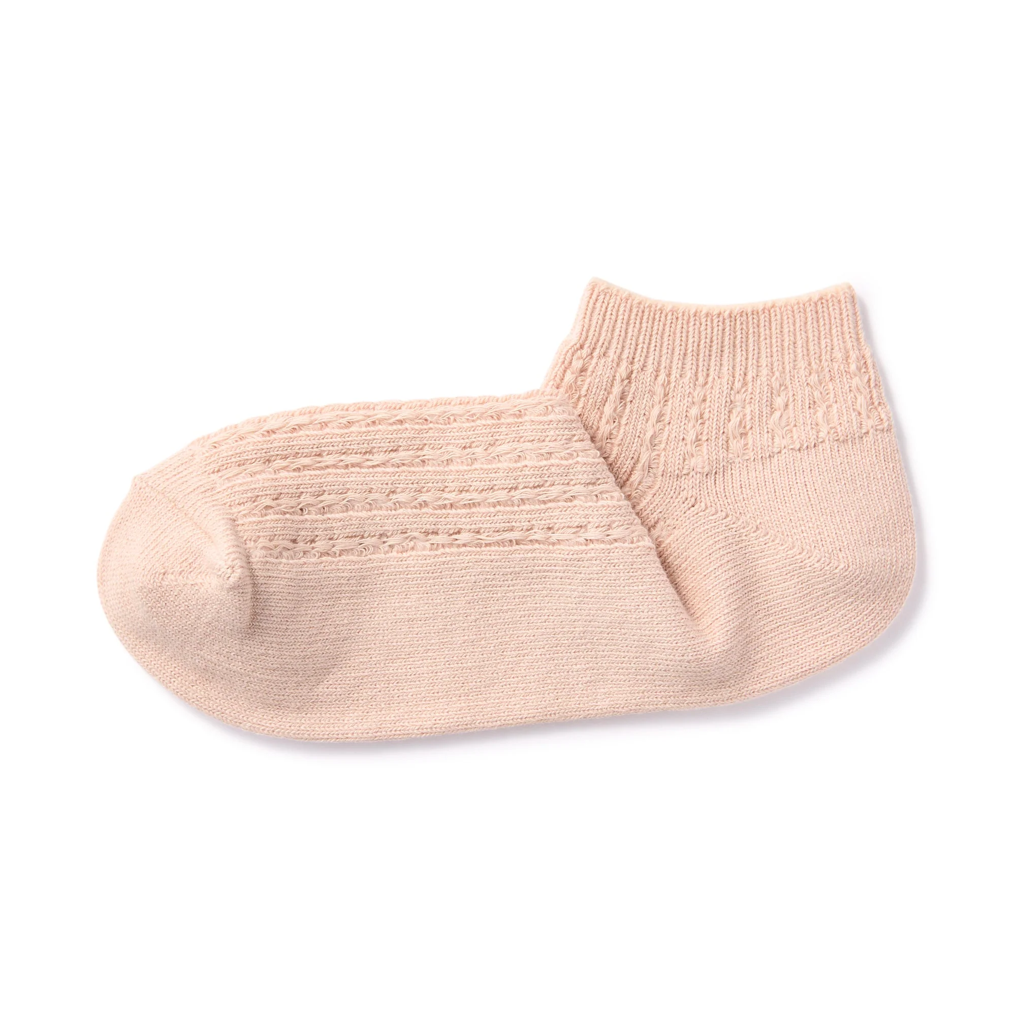 Right Angle Pattern Stitch Sneaker Socks - Image 3