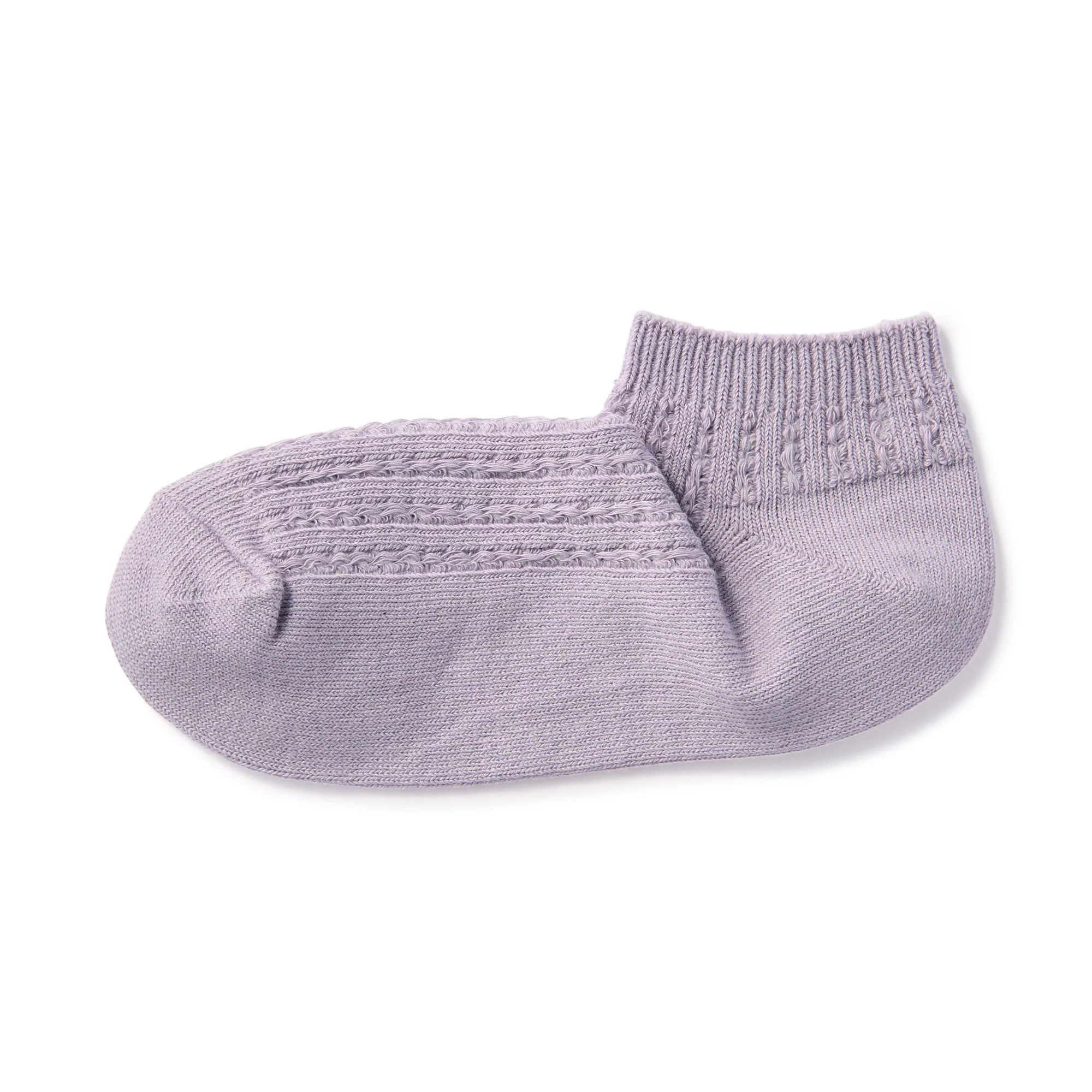 Right Angle Pattern Stitch Sneaker Socks - Image 4