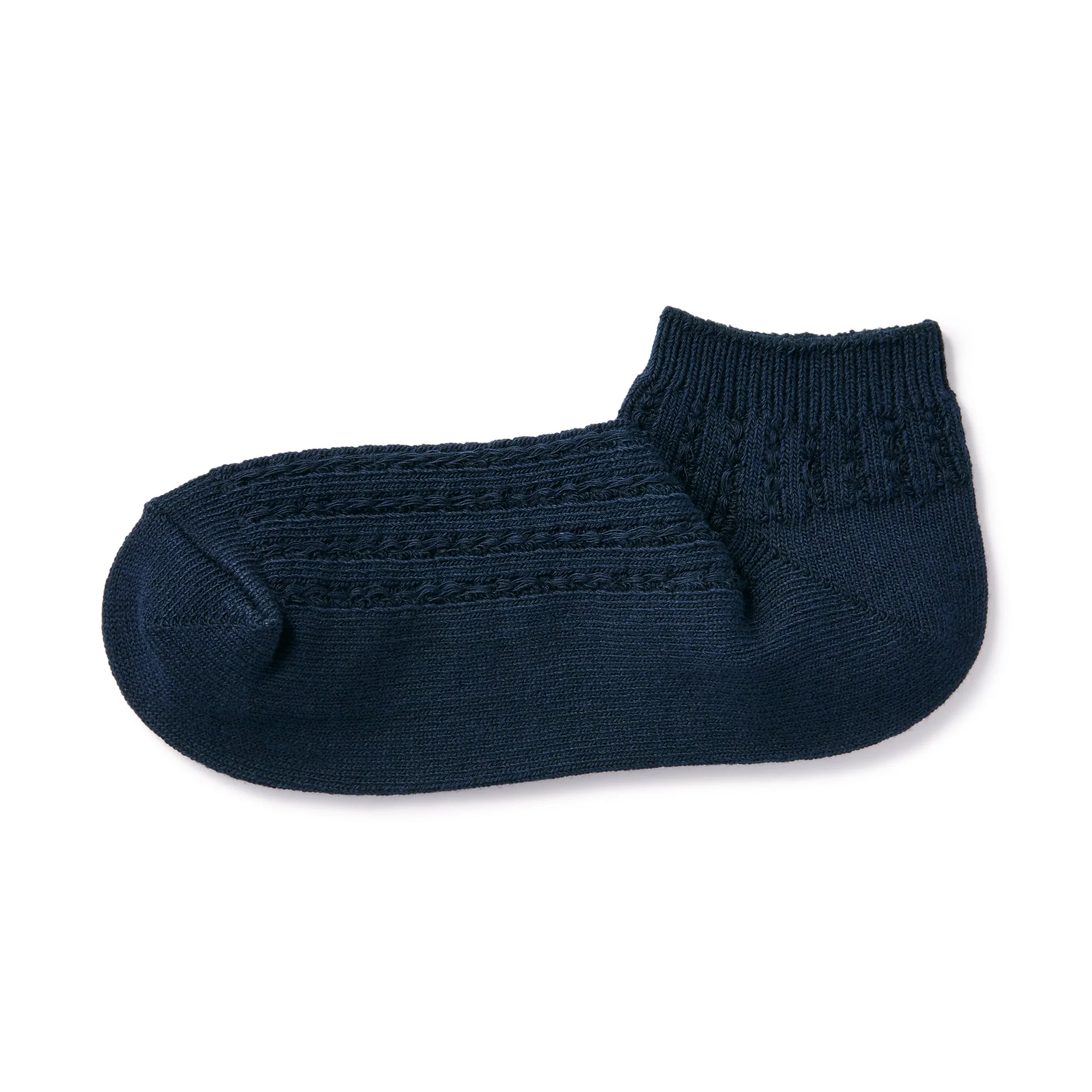 Right Angle Pattern Stitch Sneaker Socks - Image 8
