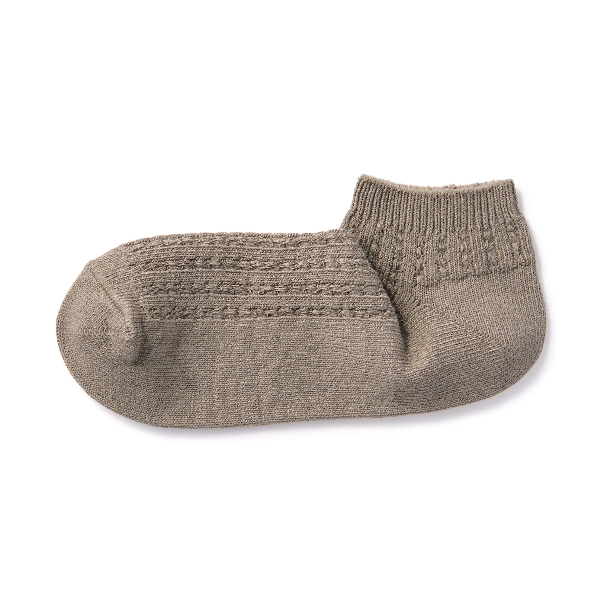 Right Angle Pattern Stitch Sneaker Socks - Image 9
