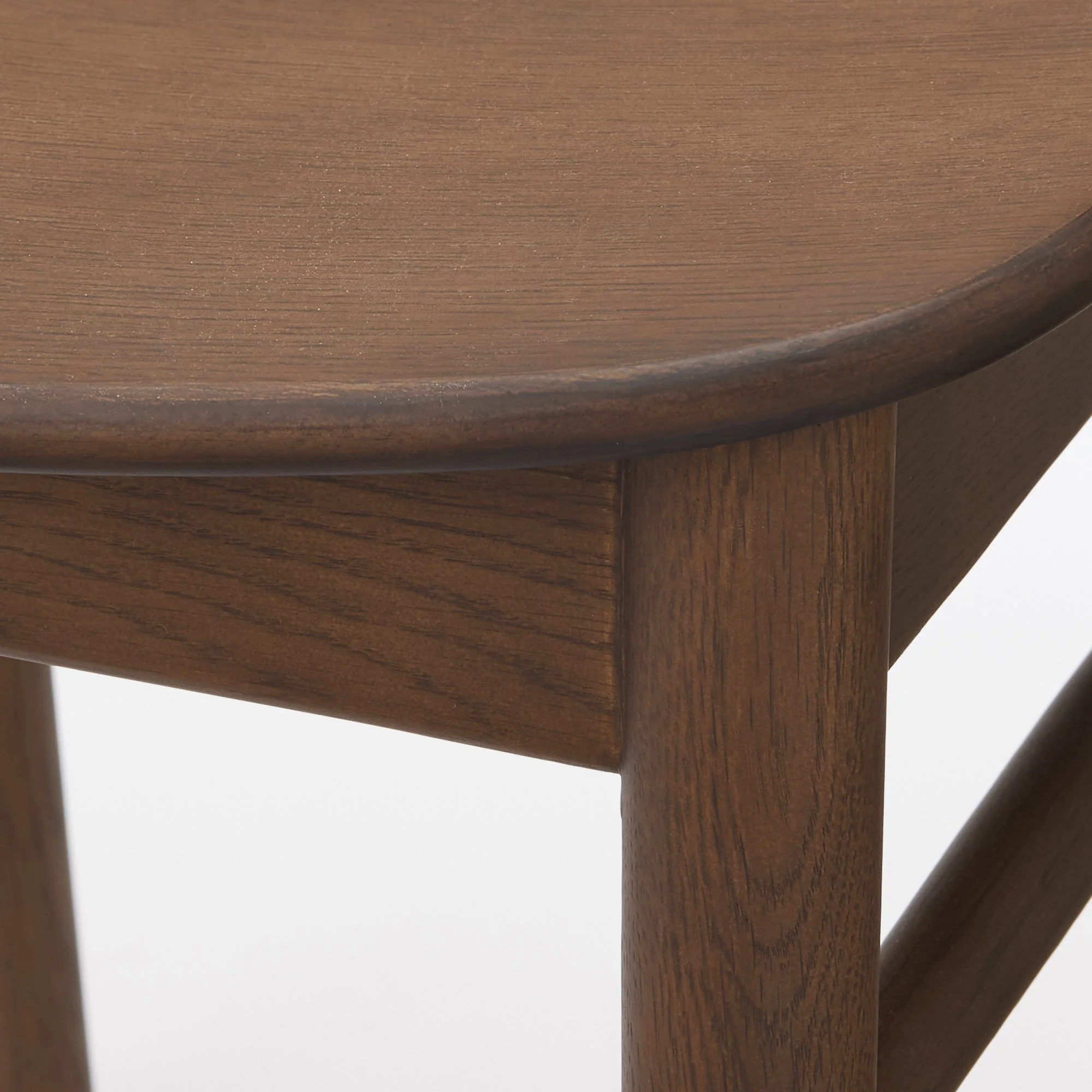 Oak Round Chair - Brown - Image 6
